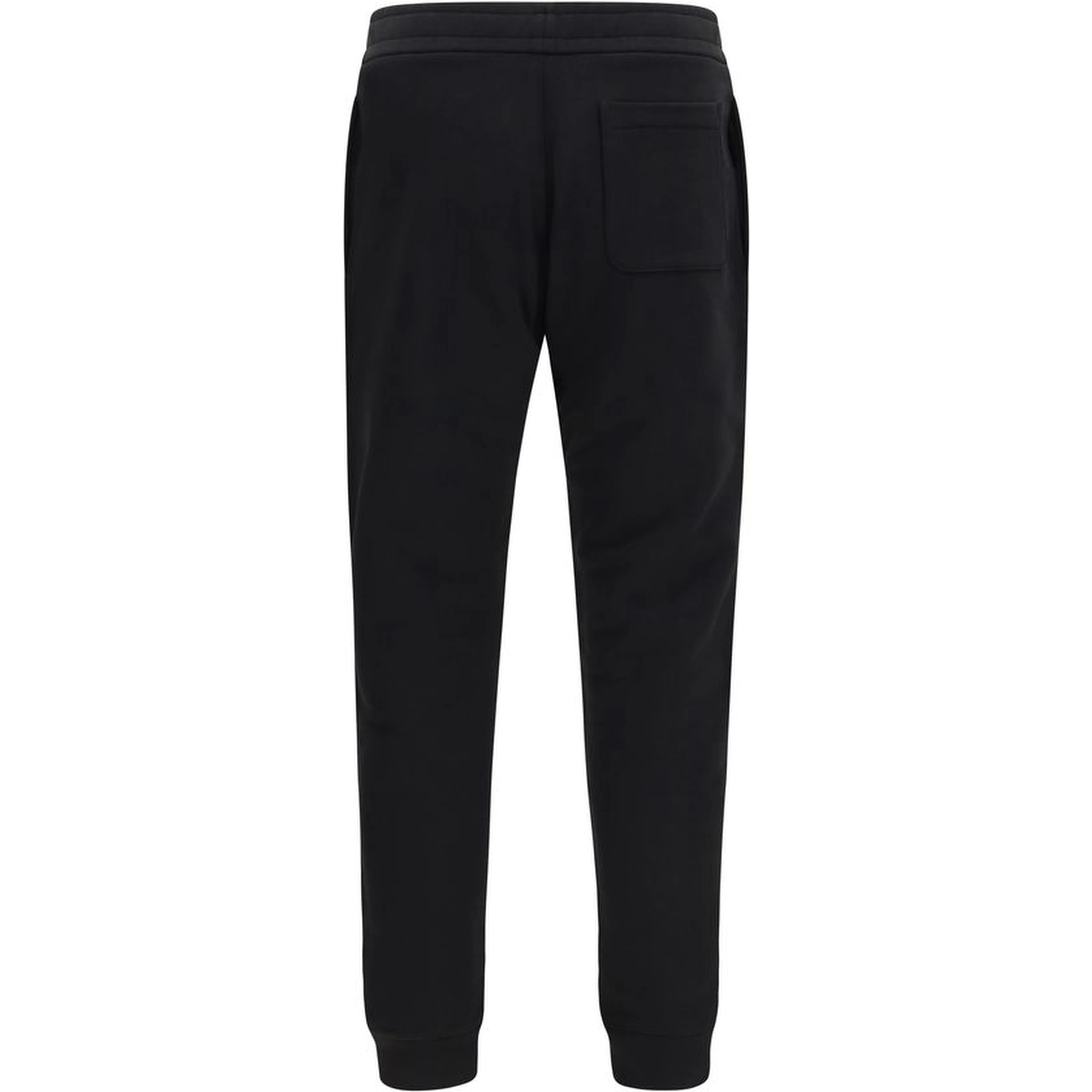 Black Cotton Athletic Pants