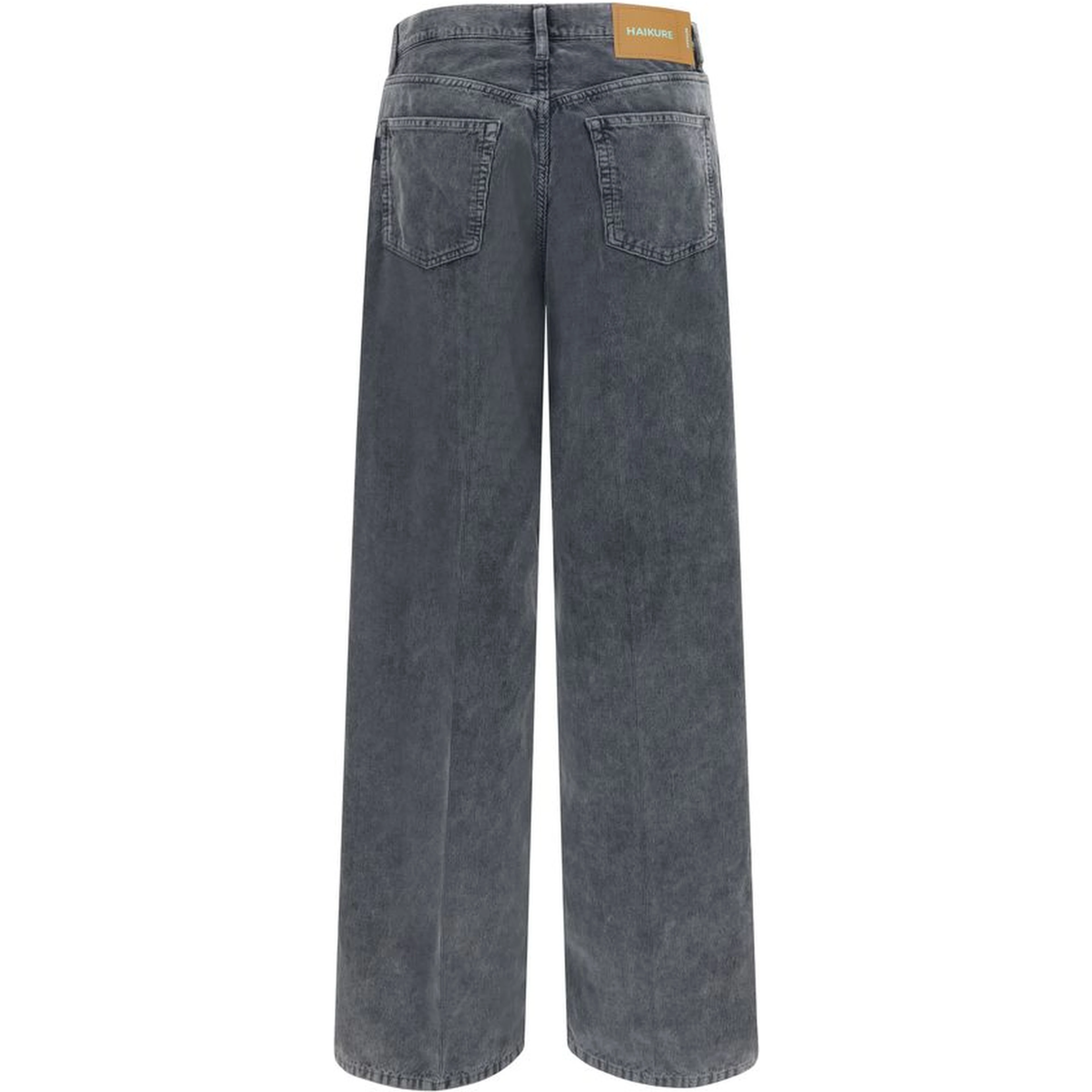 Gray Cotton Casual Pants