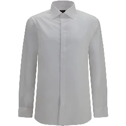 White Cotton Dress Shirt