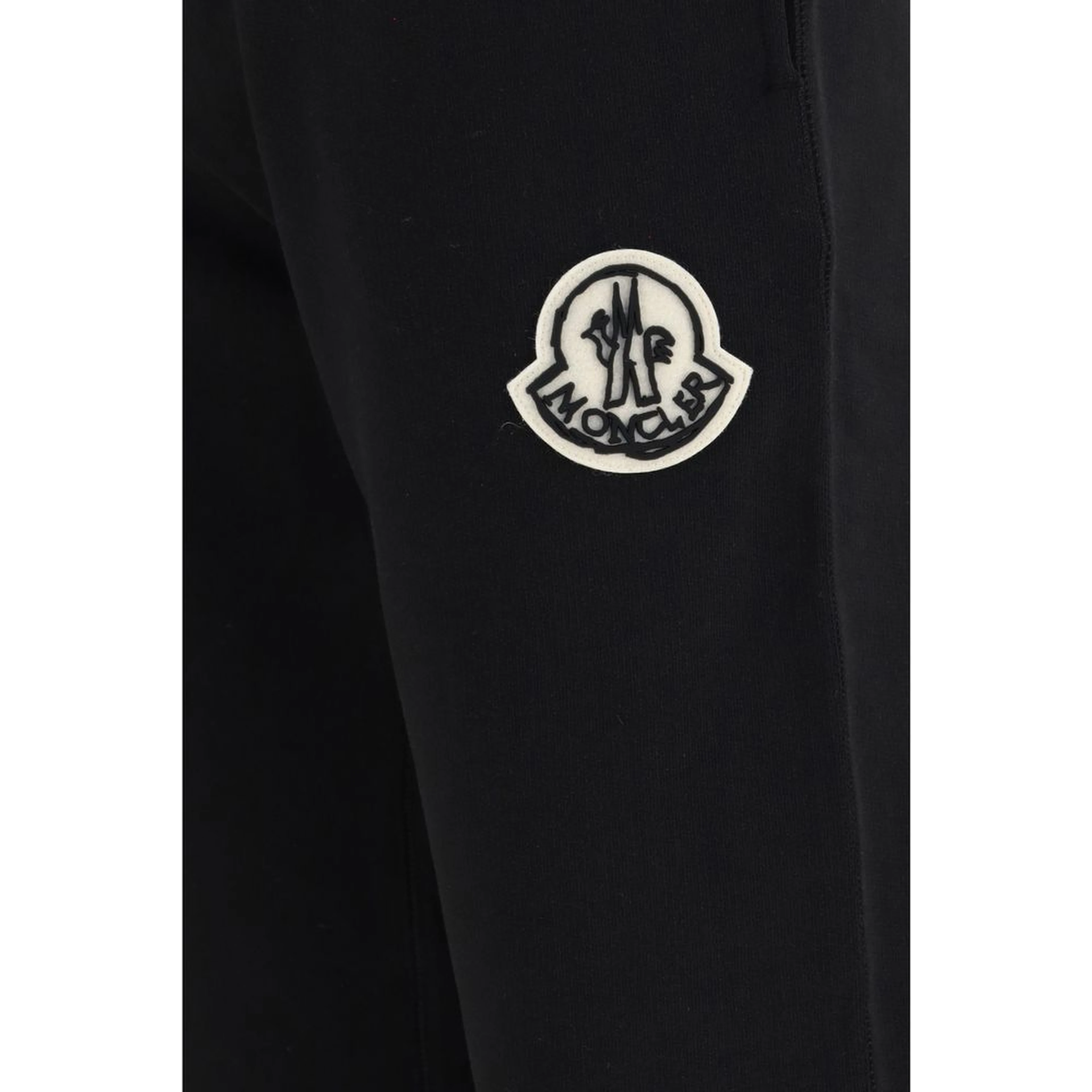 Black Cotton Athletic Pants