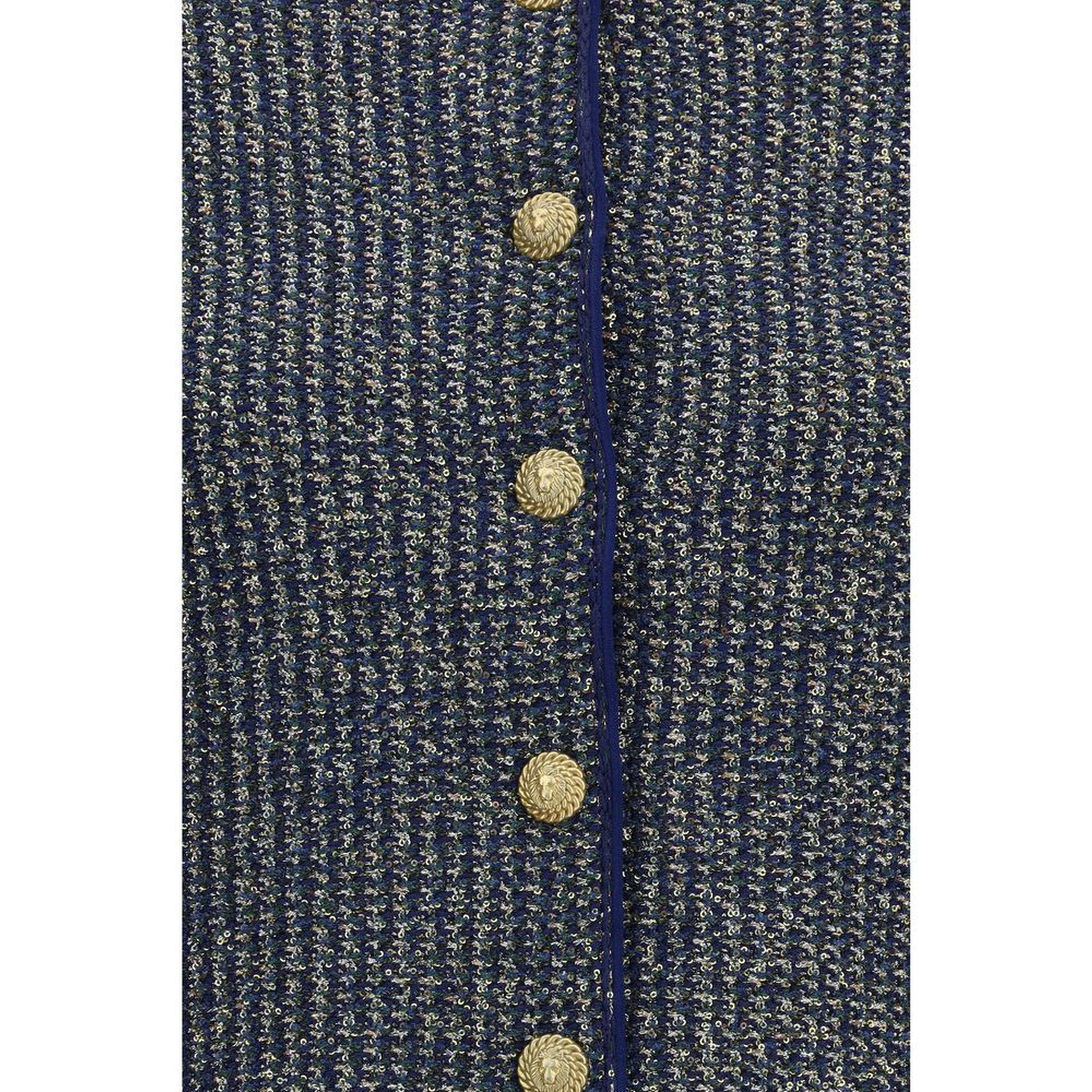 Blue Polyamide Cardigan