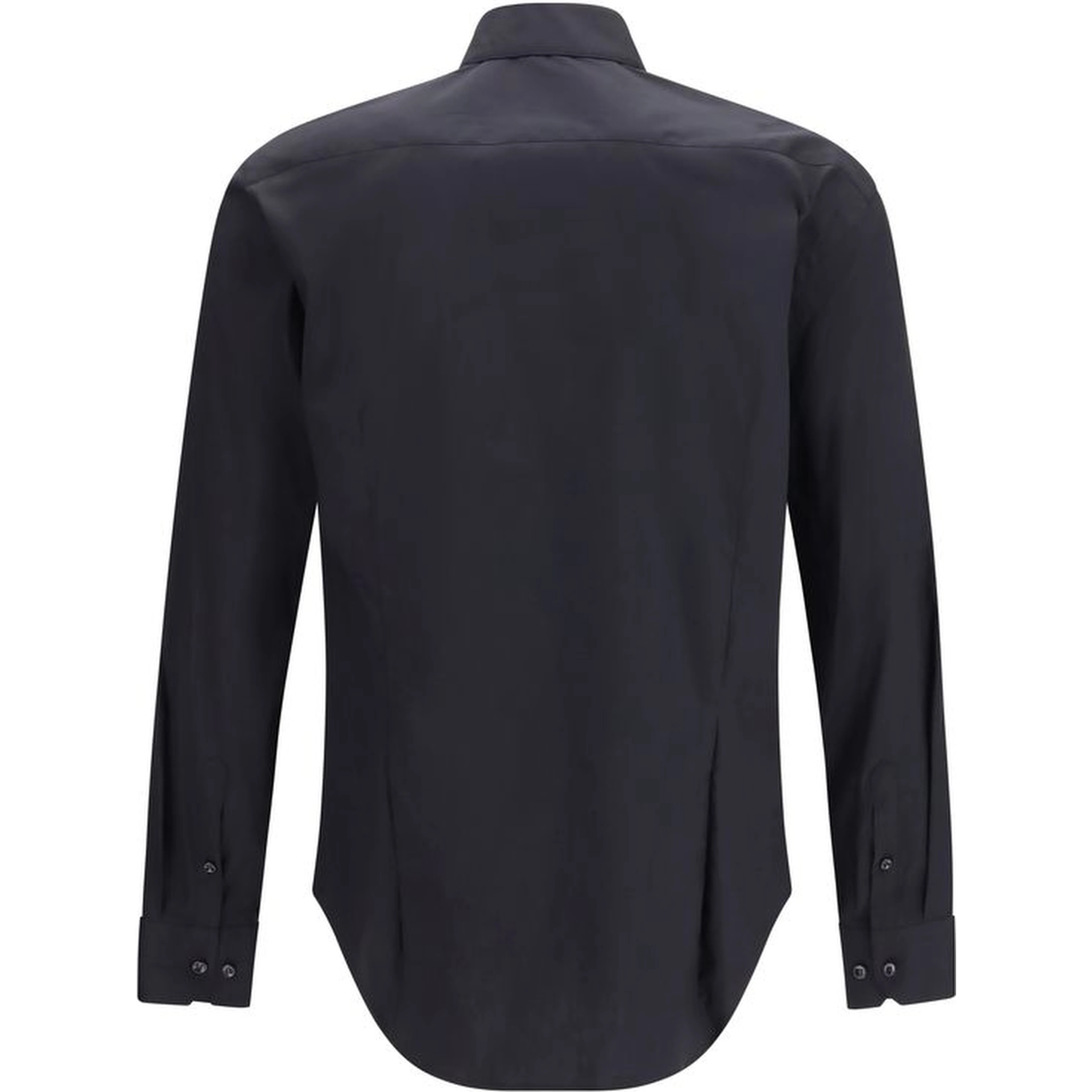 Black Cotton Dress Shirt