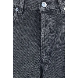 Gray Cotton Casual Pants