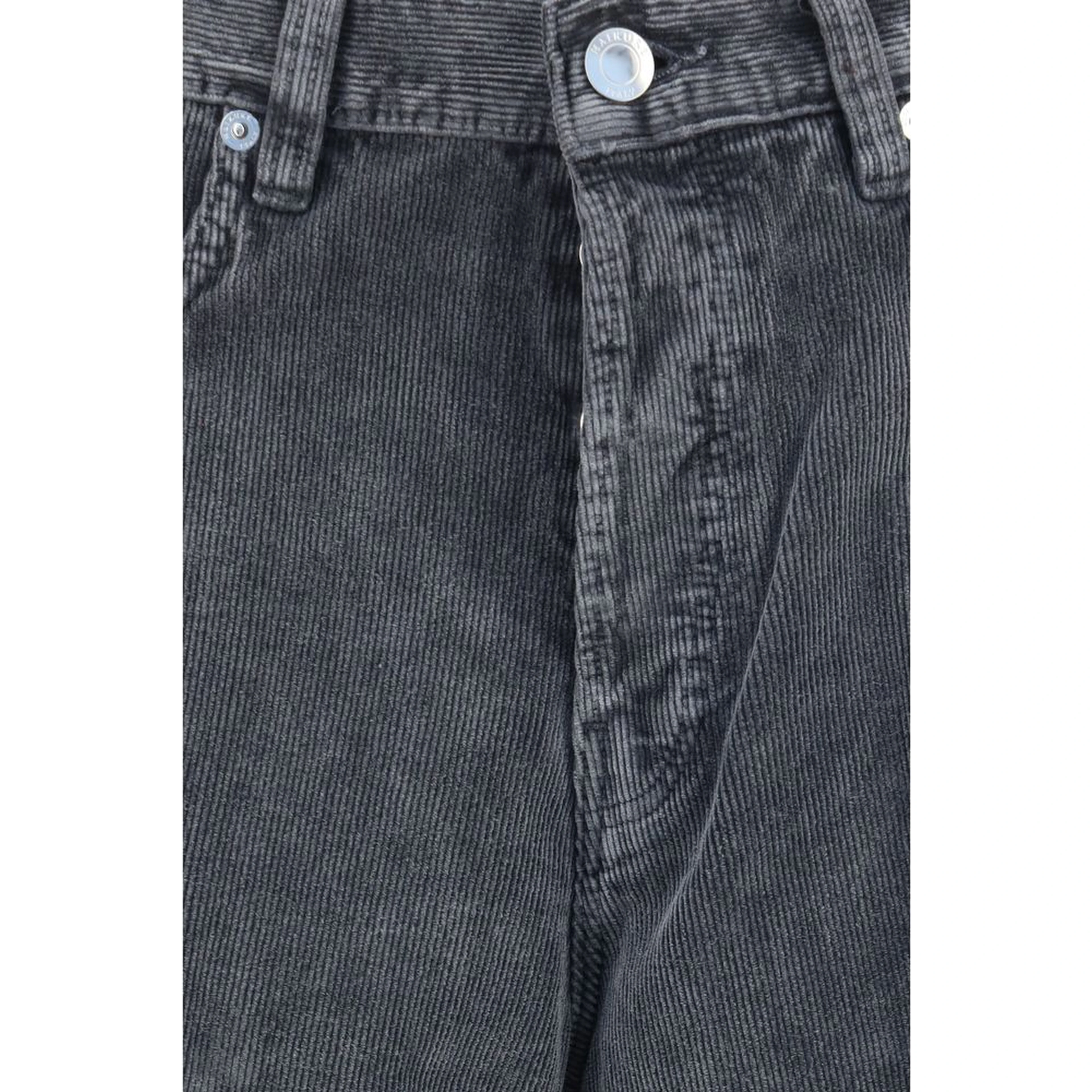 Gray Cotton Casual Pants