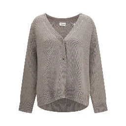 Beige Cashmere Cardigan