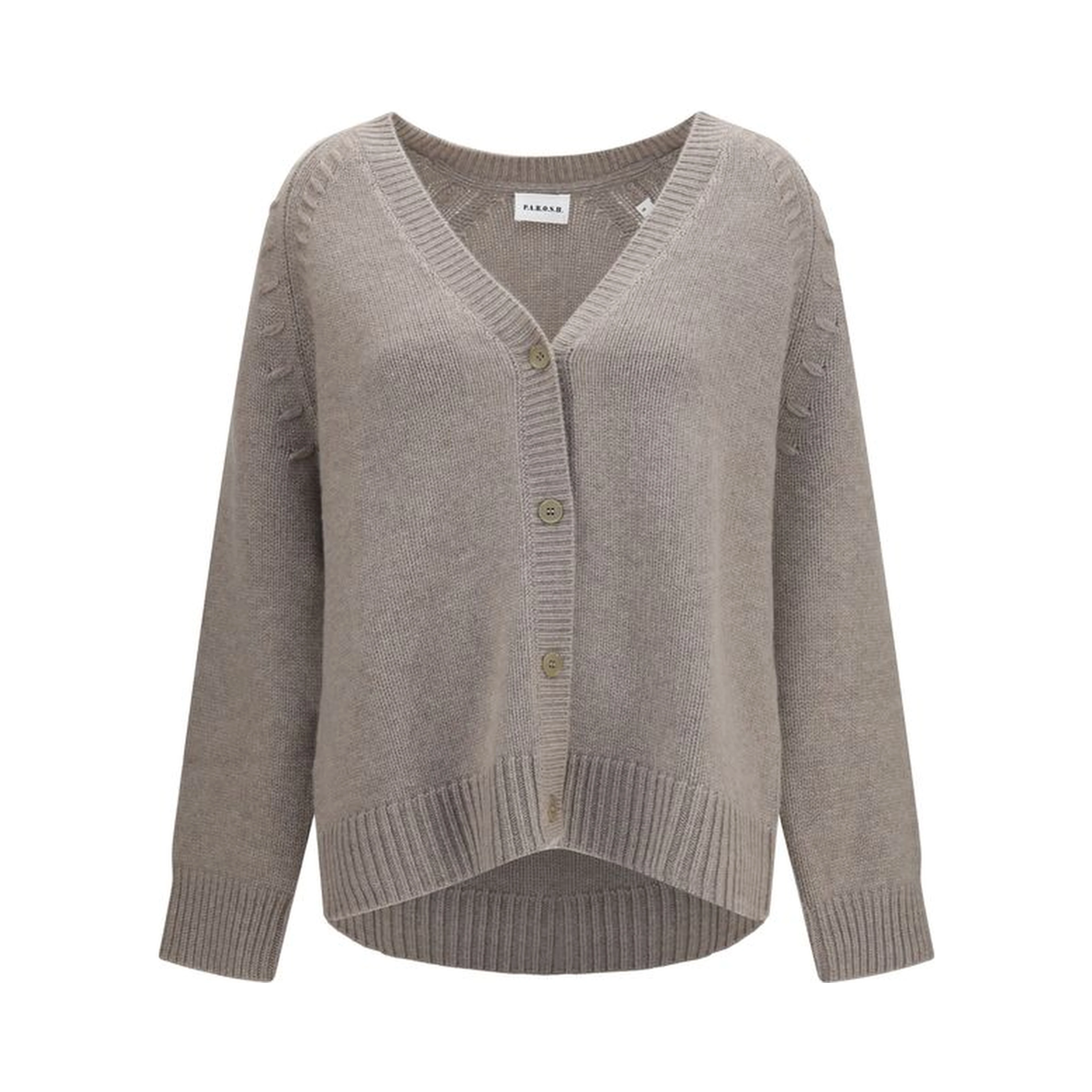 Beige Cashmere Cardigan