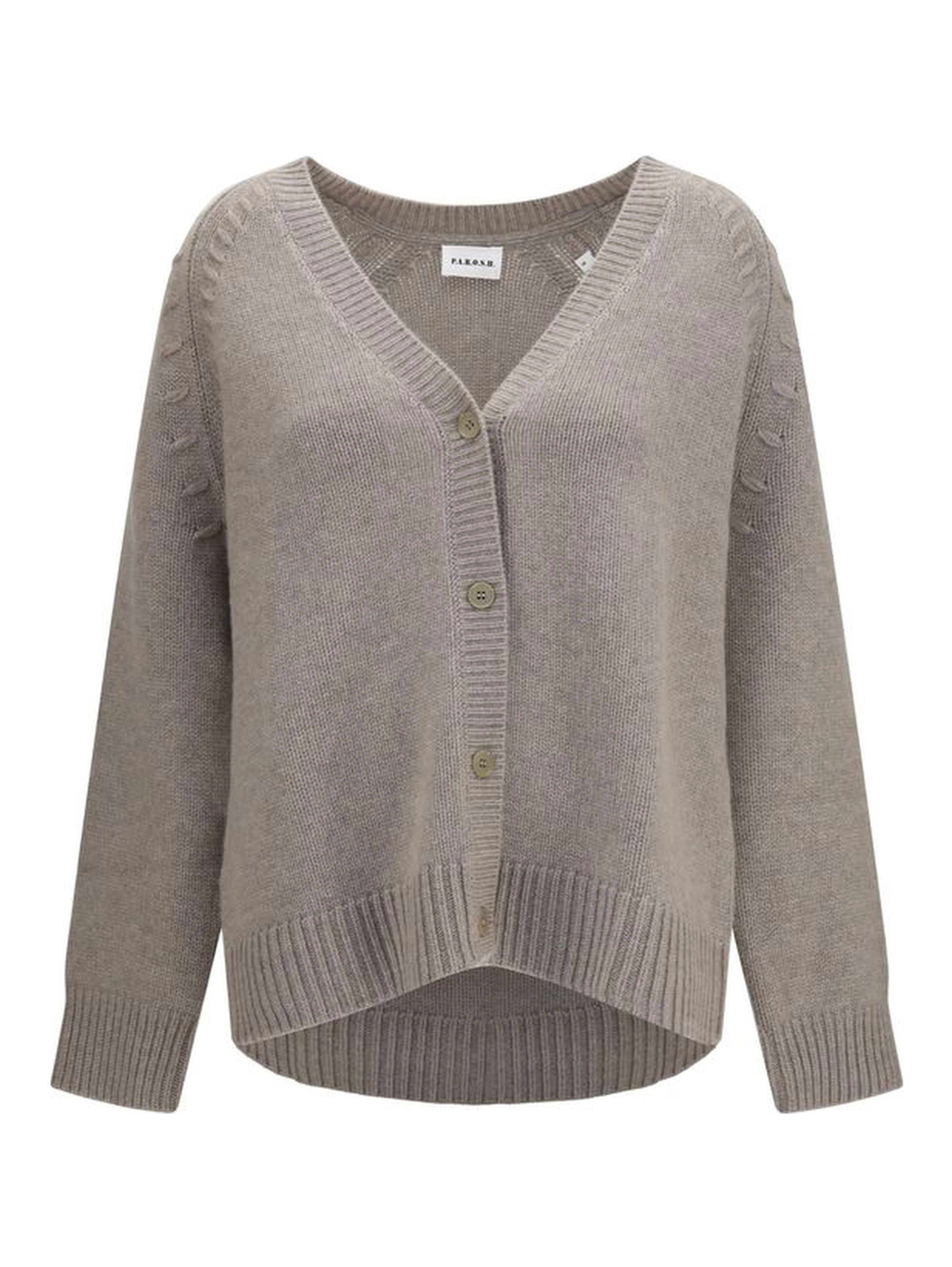 Beige Cashmere Cardigan