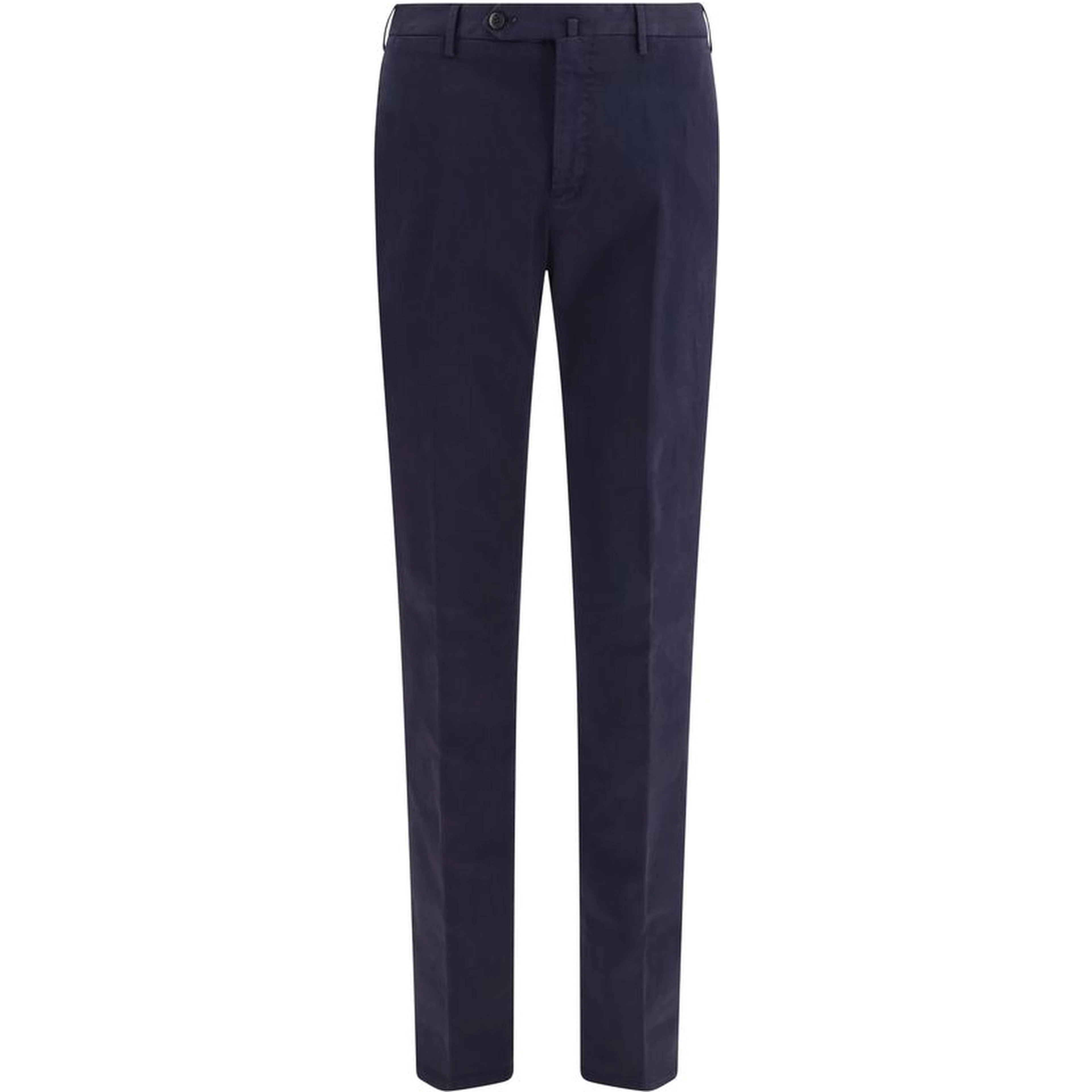 Blue Elastane Casual Pants