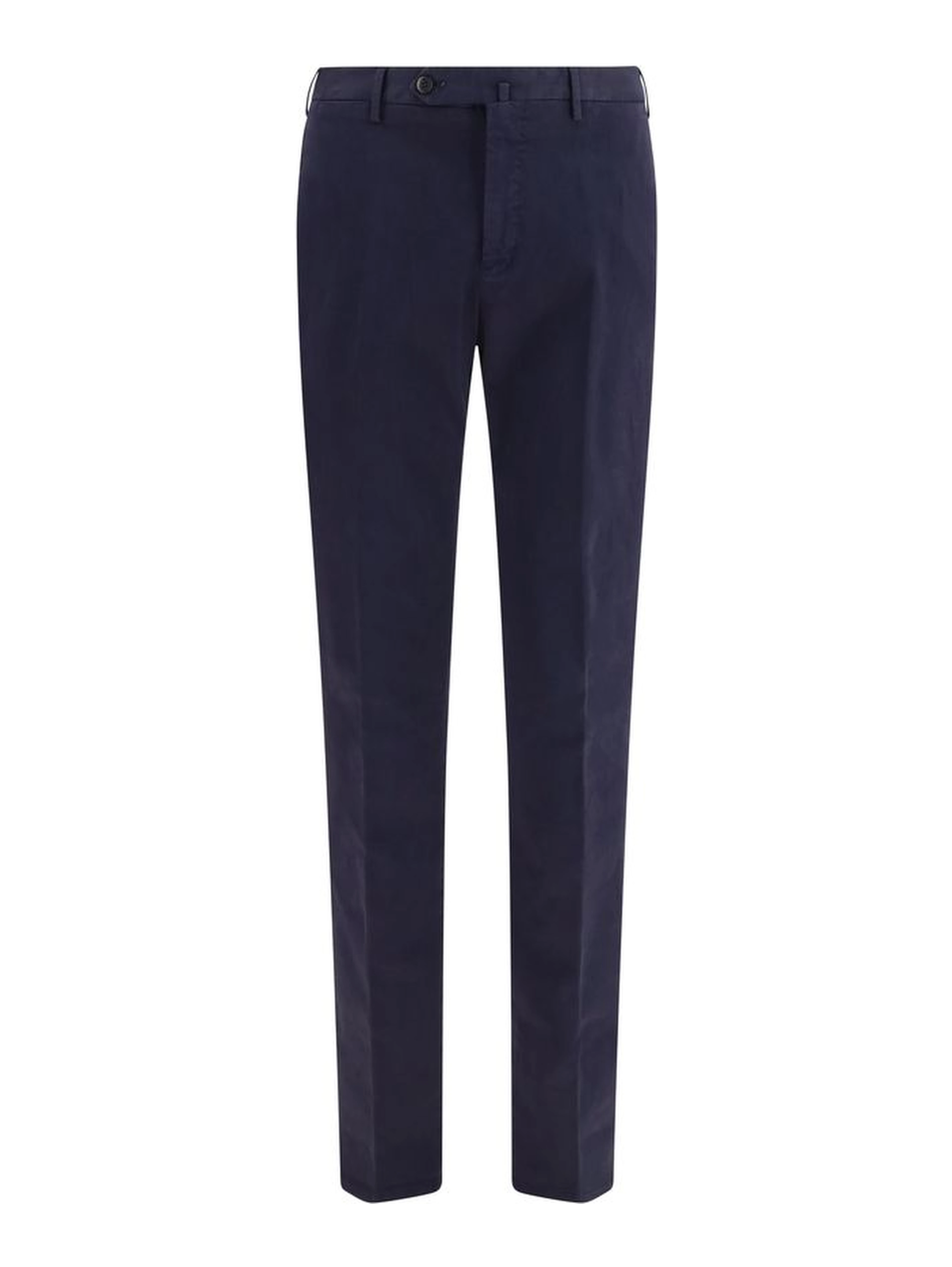 Blue Elastane Casual Pants