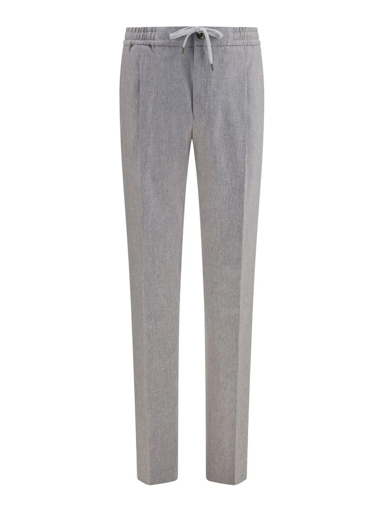 Gray Wool Oves Aries Casual Pants