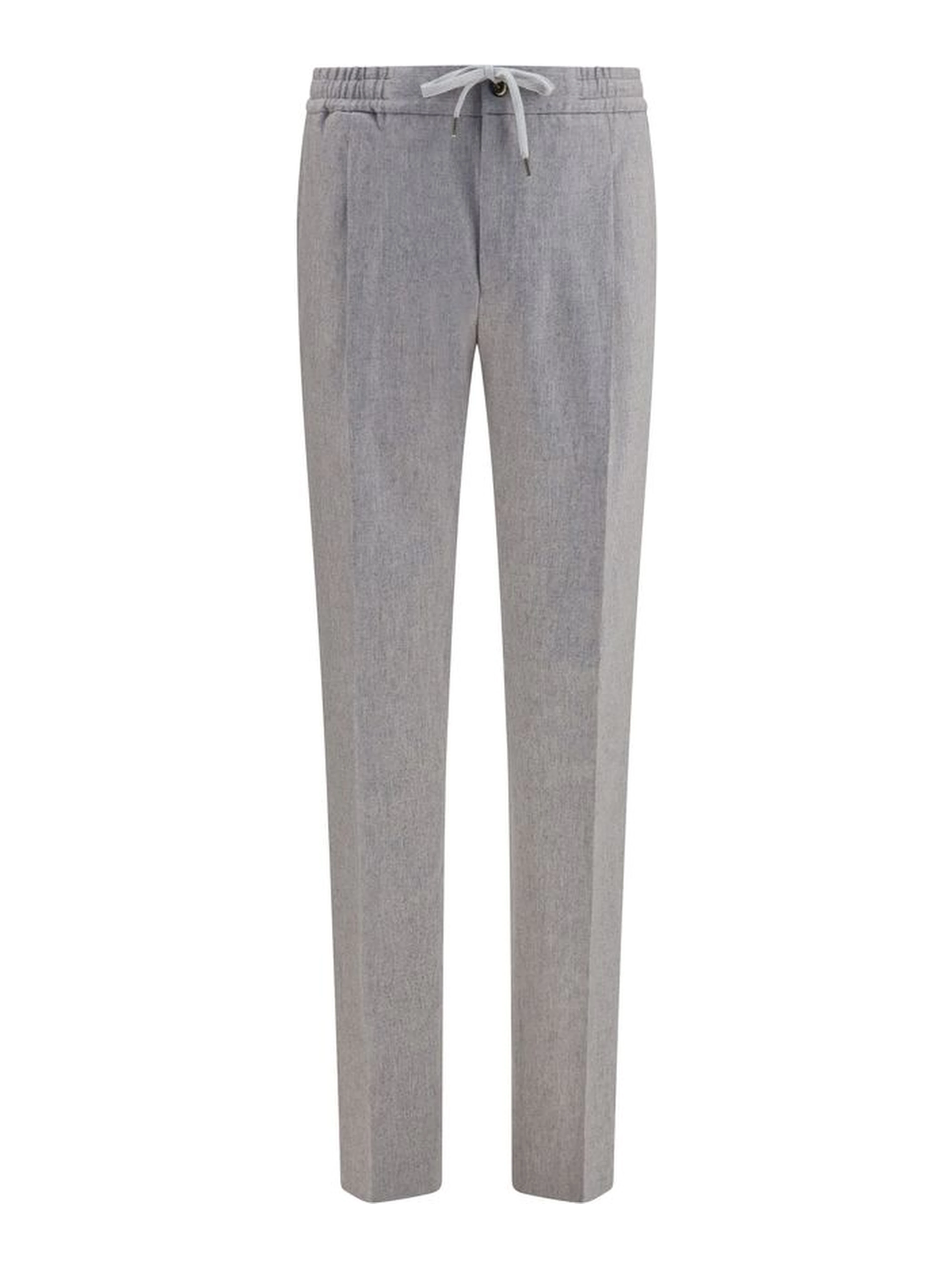 Gray Wool Oves Aries Casual Pants