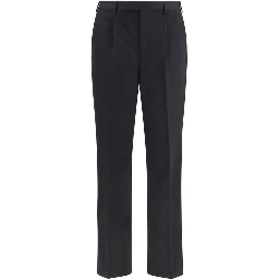 Black Wool Oves Aries Casual Pants