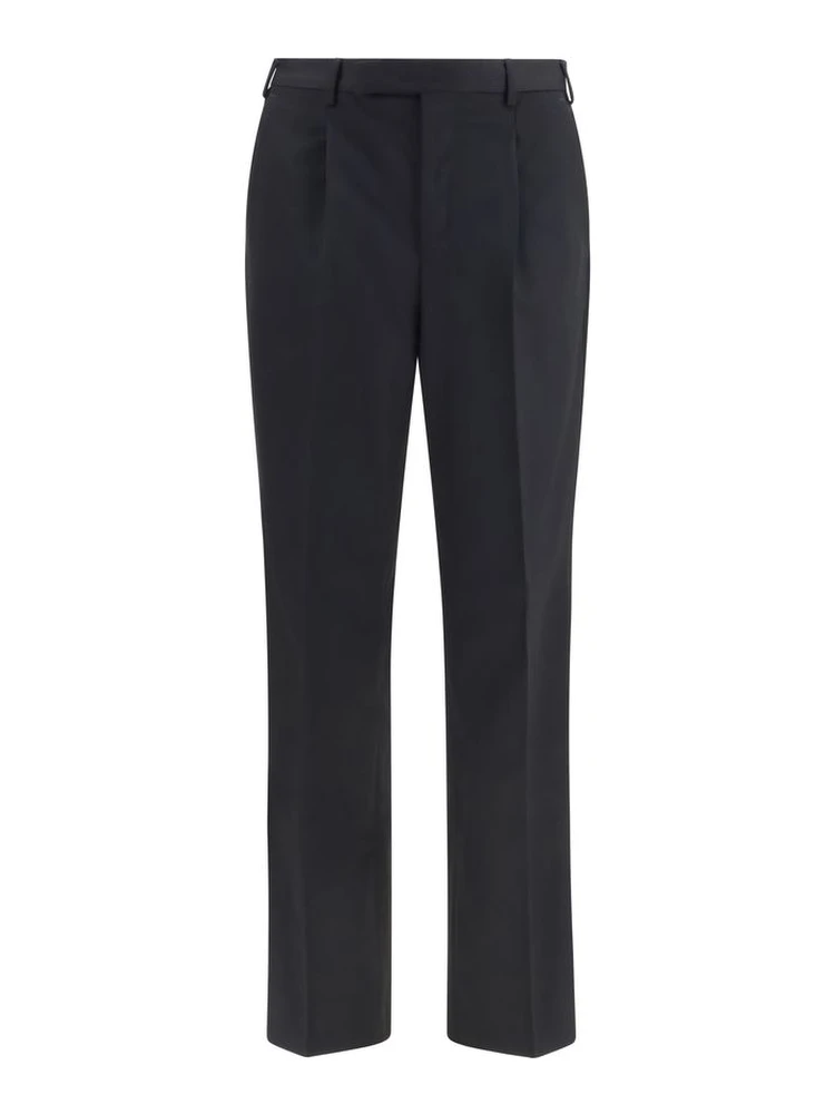 Black Wool Oves Aries Casual Pants