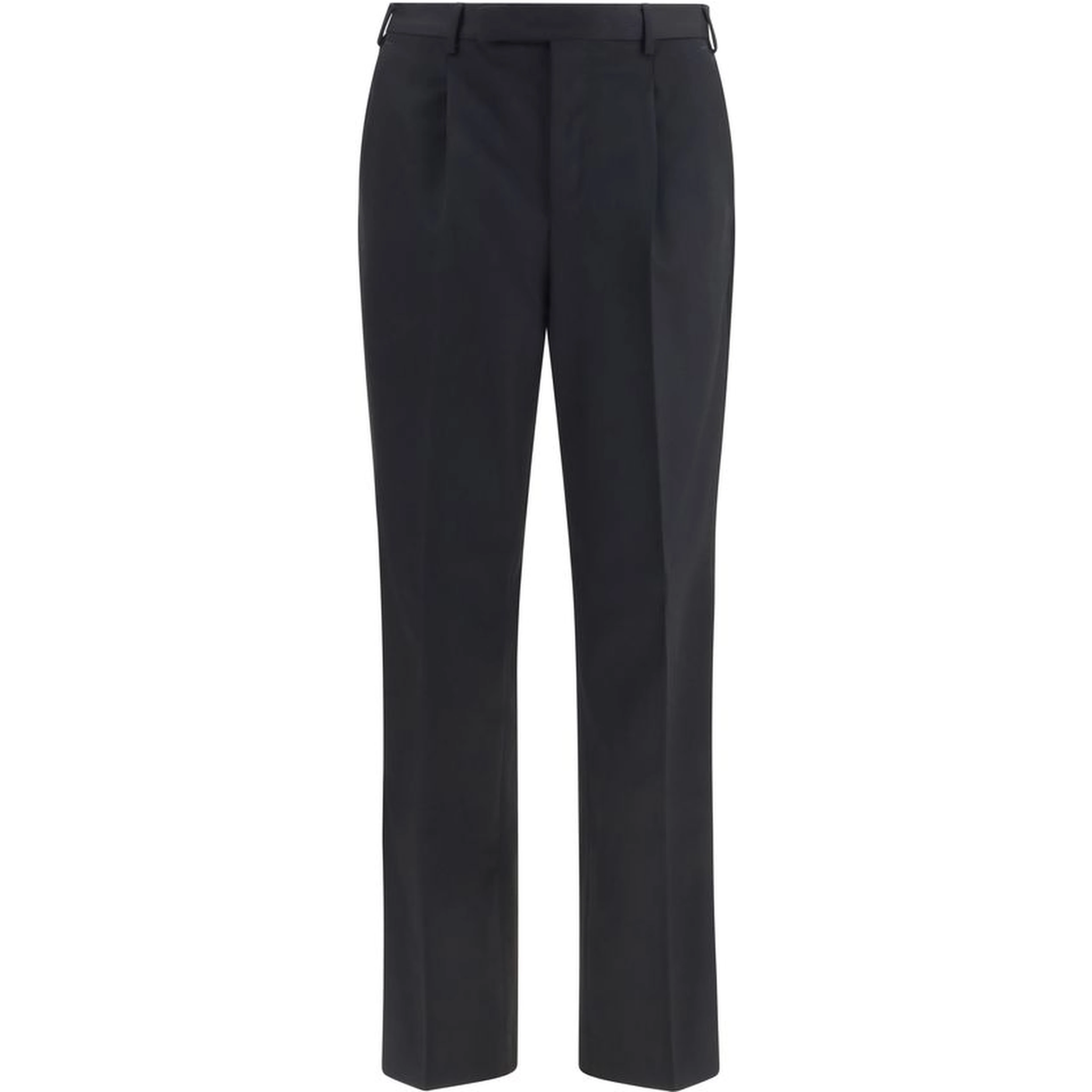 Black Wool Oves Aries Casual Pants