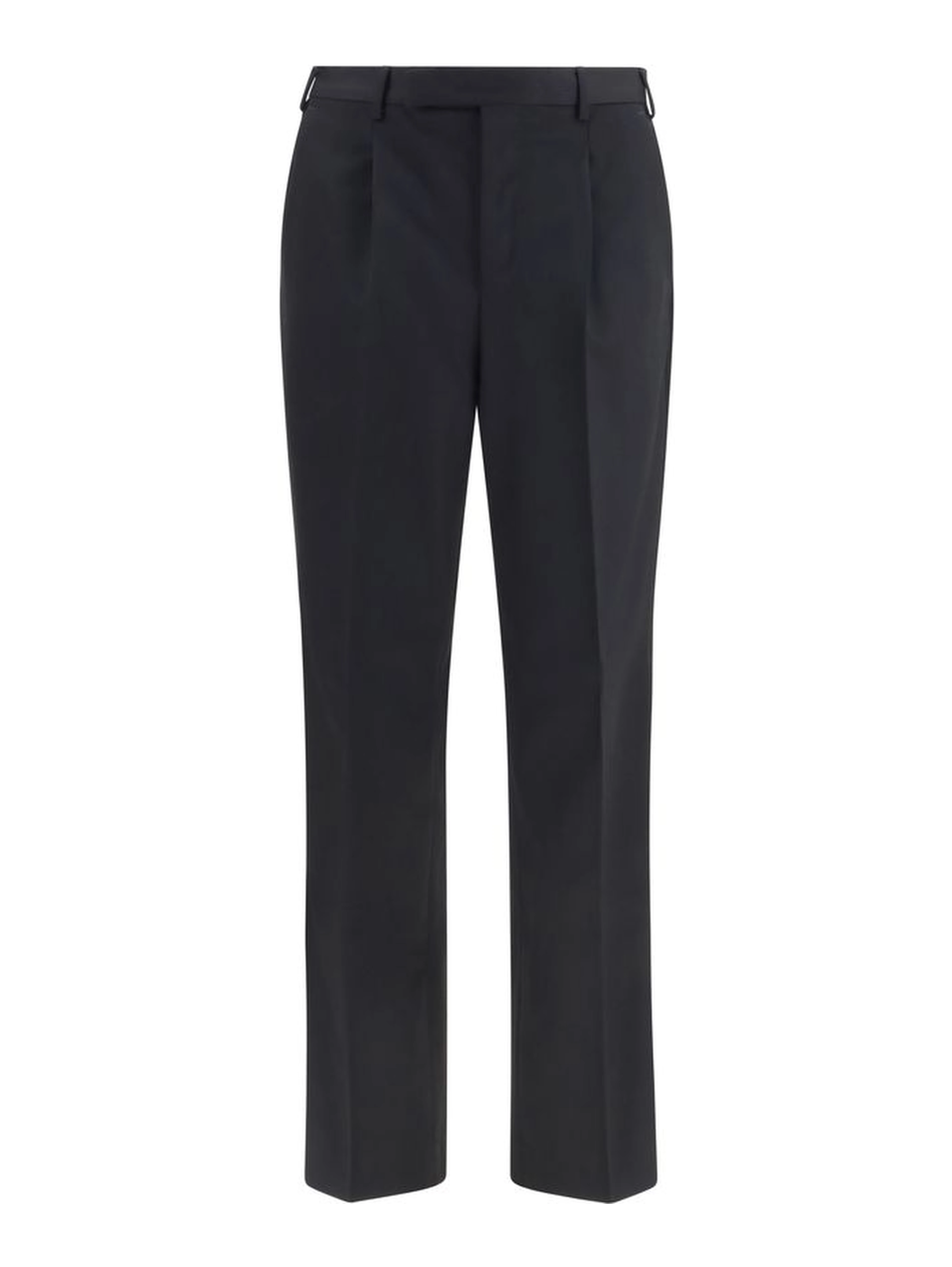 Black Wool Oves Aries Casual Pants