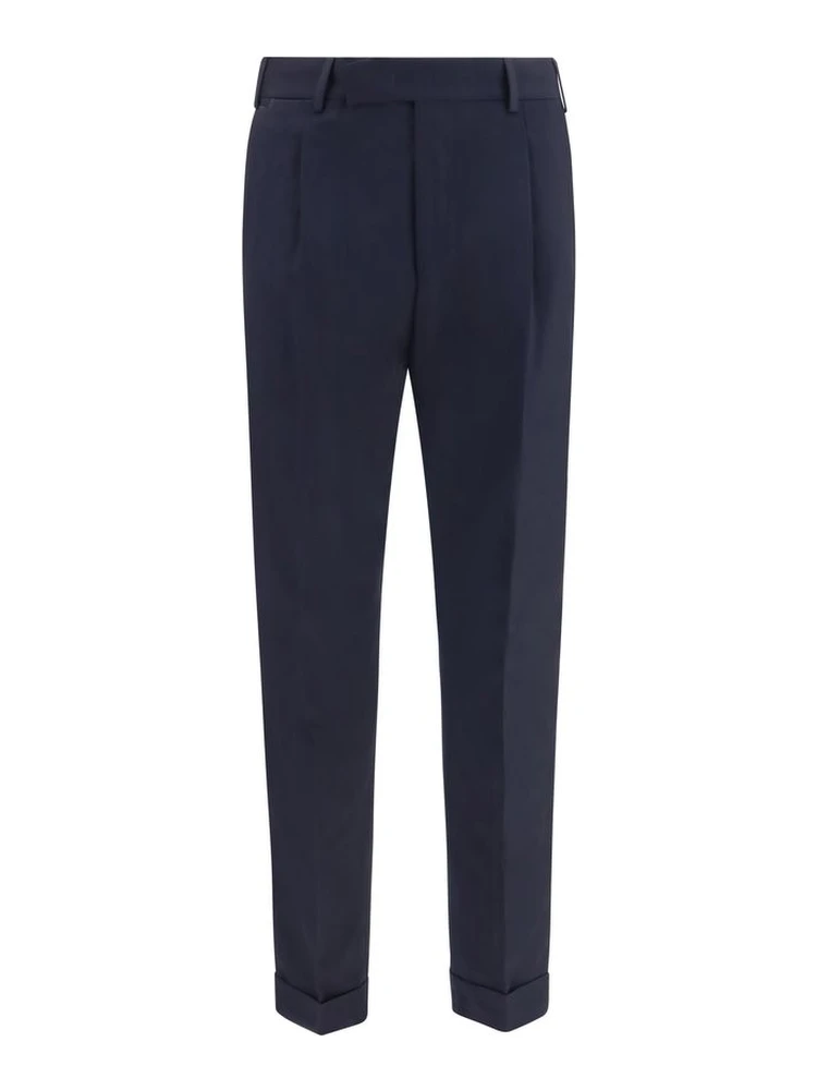 Blue Wool Oves Aries Casual Pants