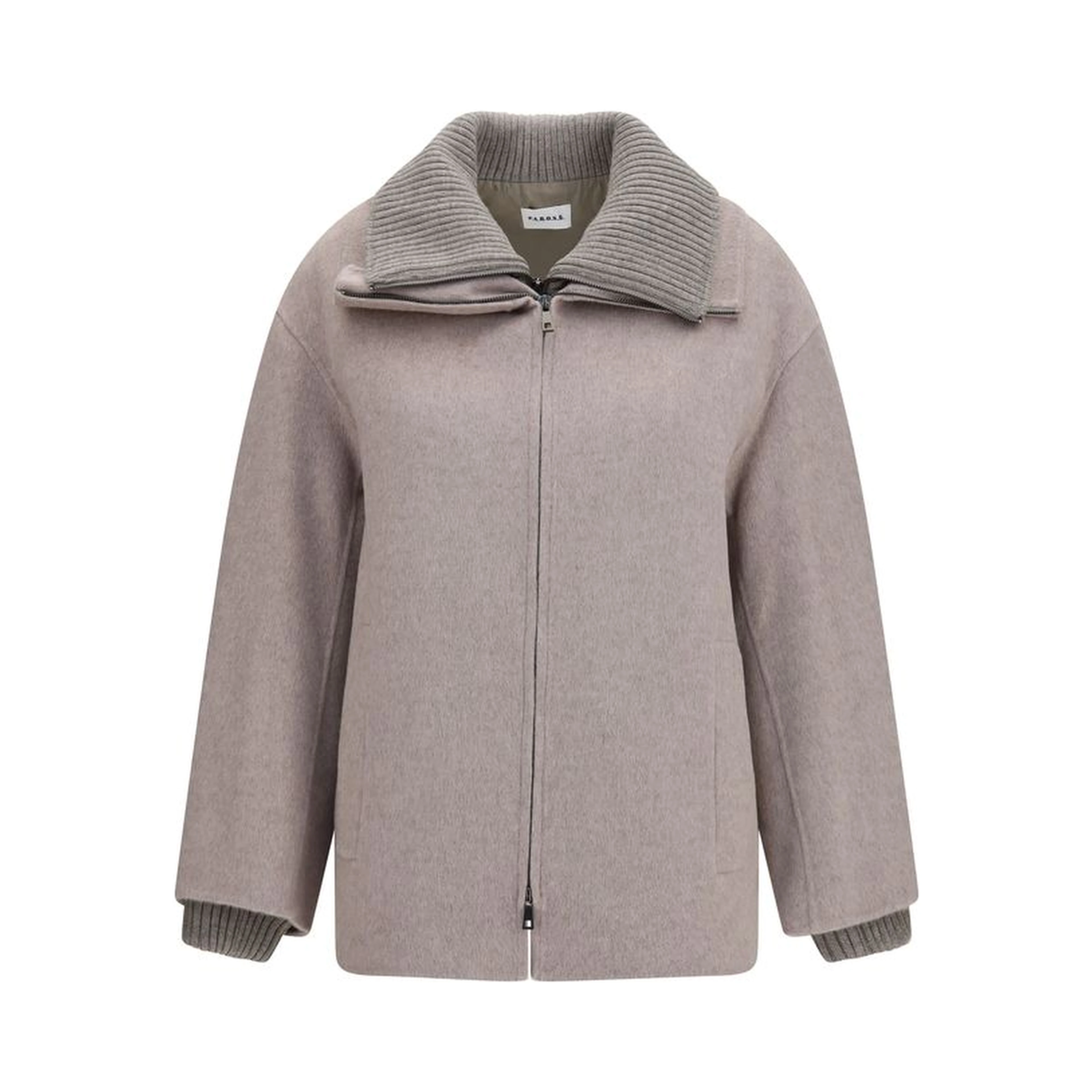 Beige Wool Oves Aries Full-Length Jacket