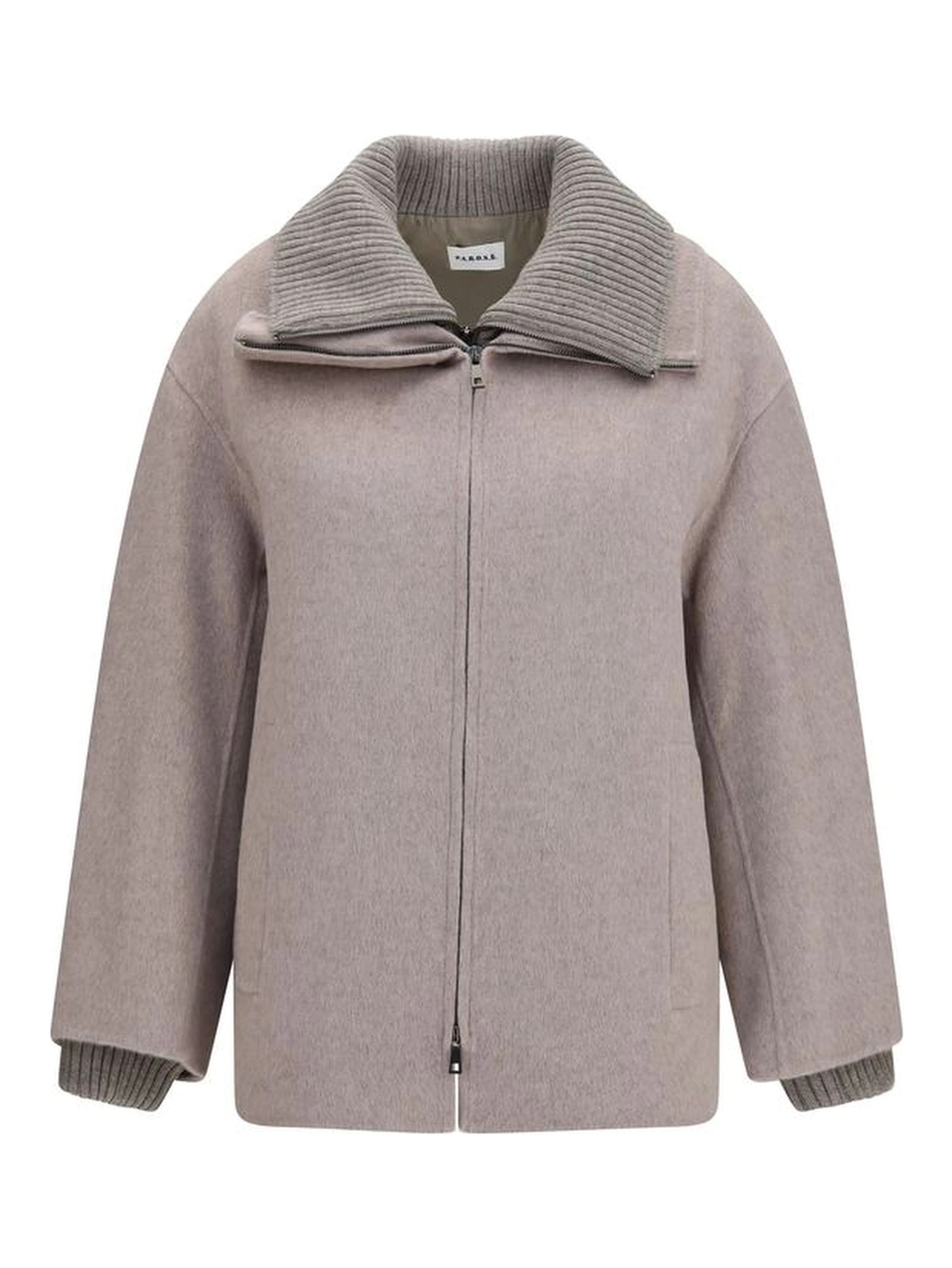 Beige Wool Oves Aries Full-Length Jacket