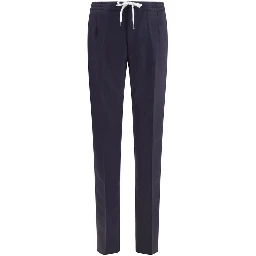 Blue Wool Oves Aries Casual Pants