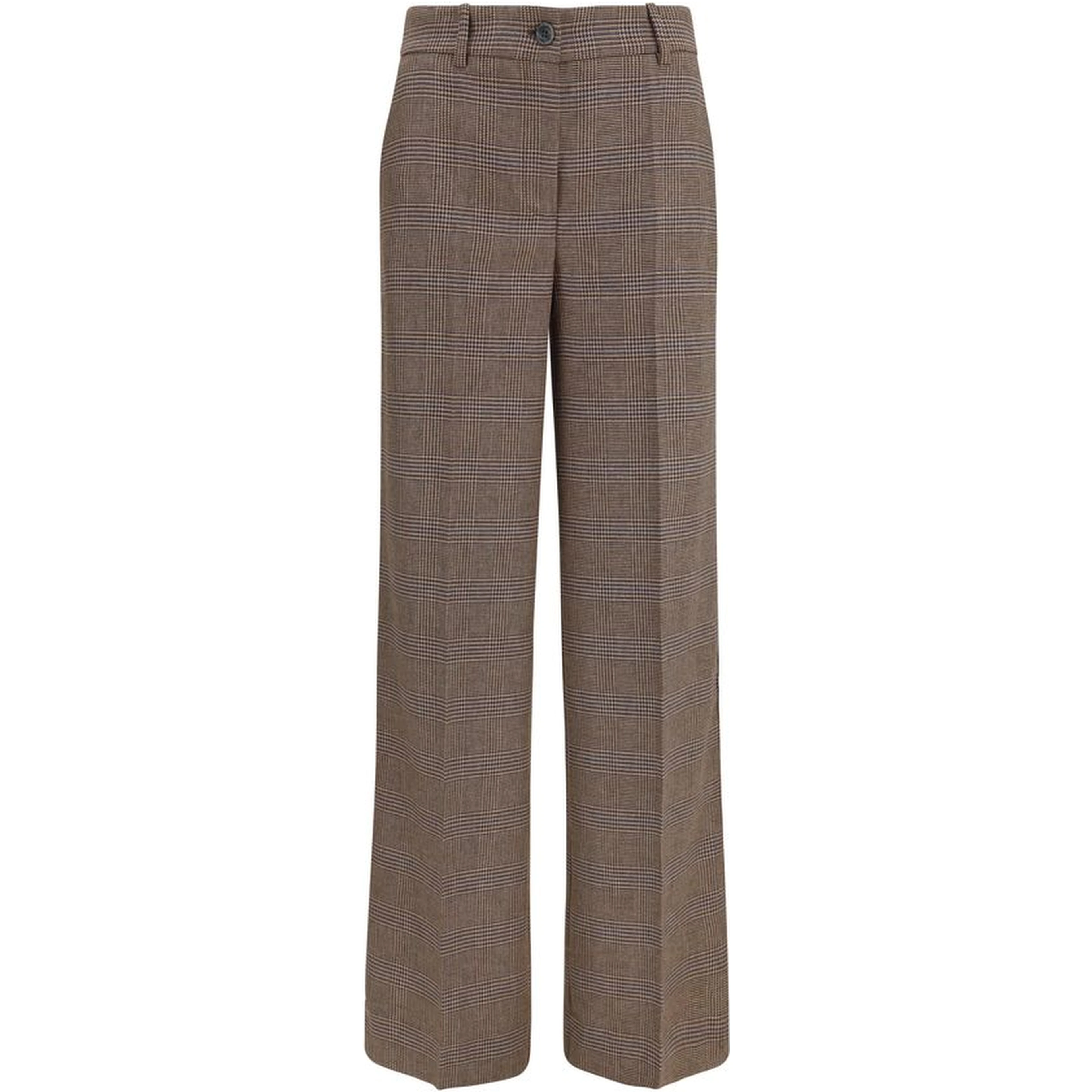 Brown Wool Oves Aries Casual Pants