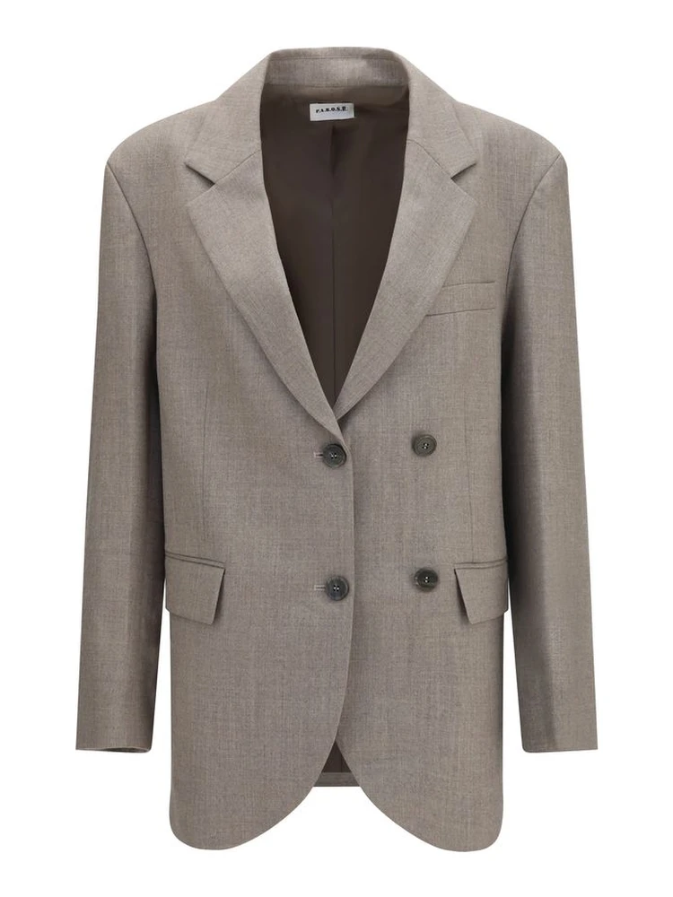 Beige Wool Oves Aries Blazer