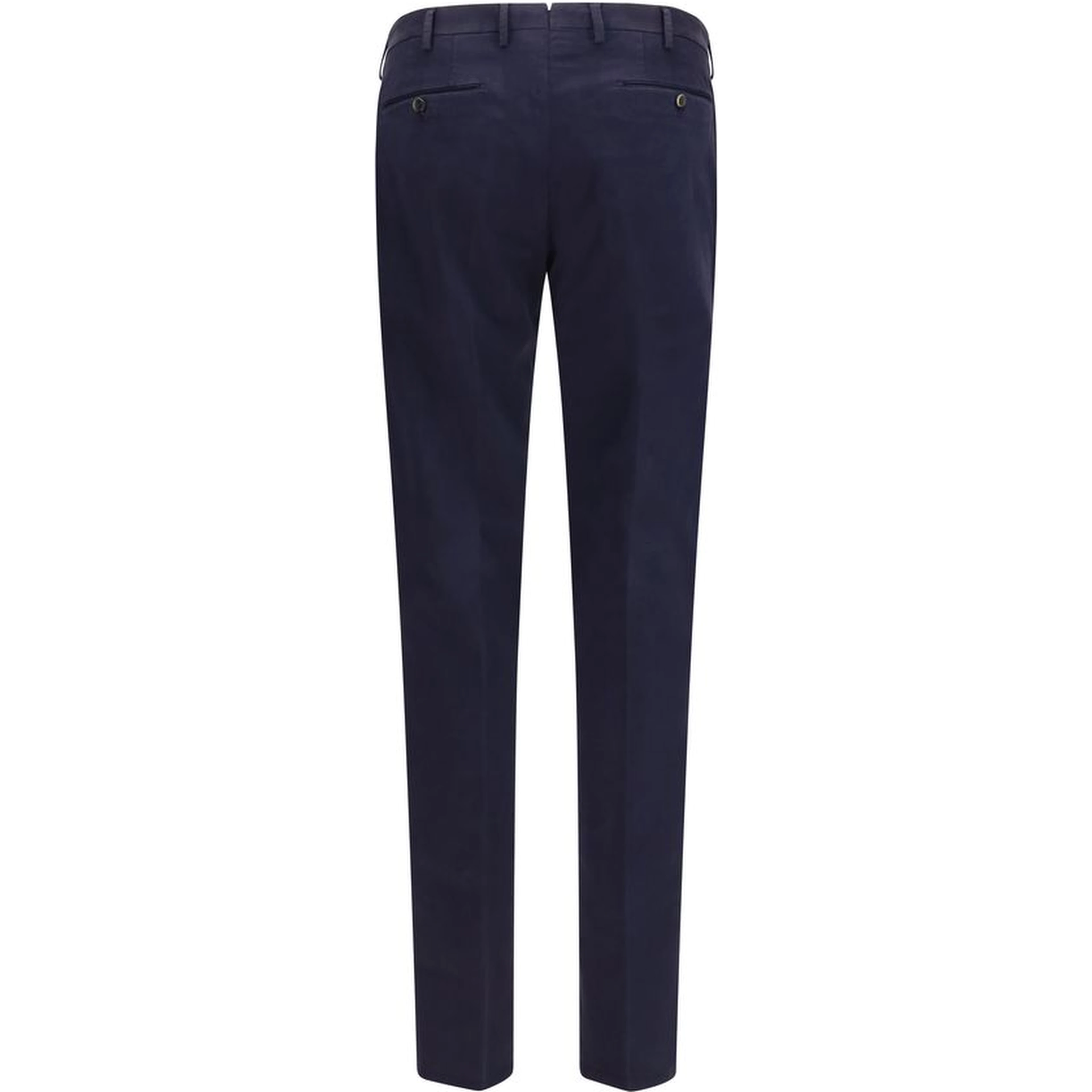 Blue Elastane Casual Pants