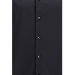 Black Cotton Dress Shirt