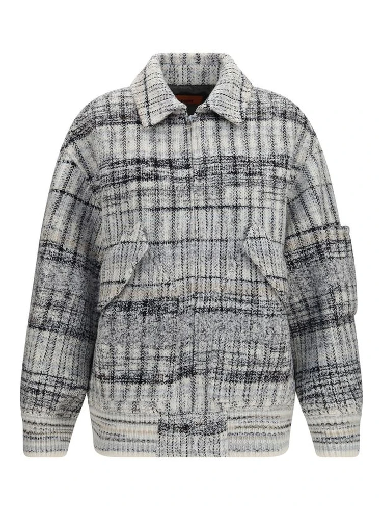 Multicolor Wool Oves Aries Bomber