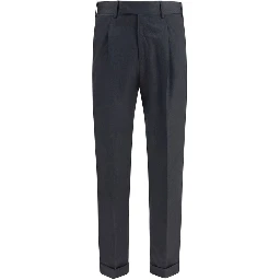 Gray Wool Oves Aries Casual Pants