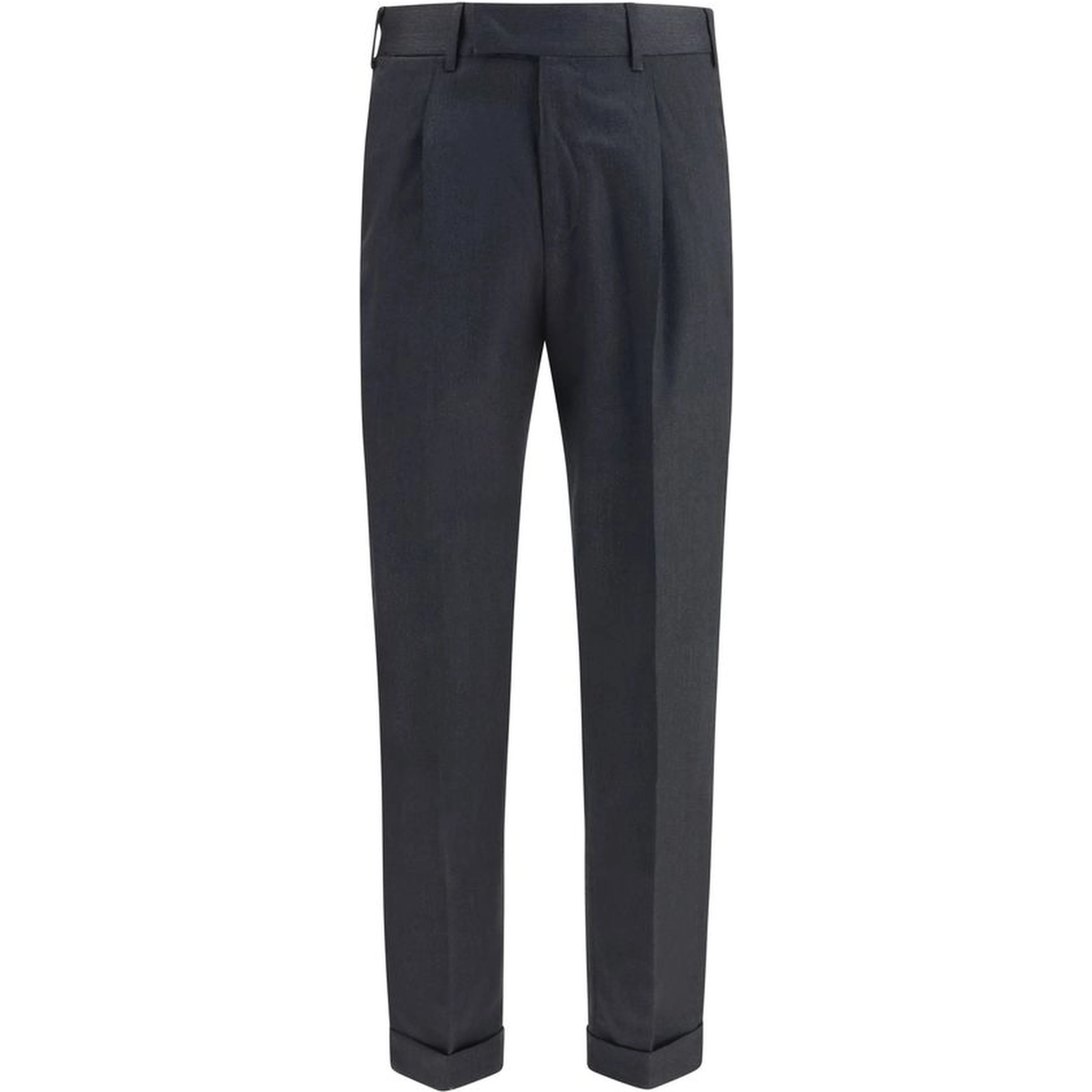 Gray Wool Oves Aries Casual Pants