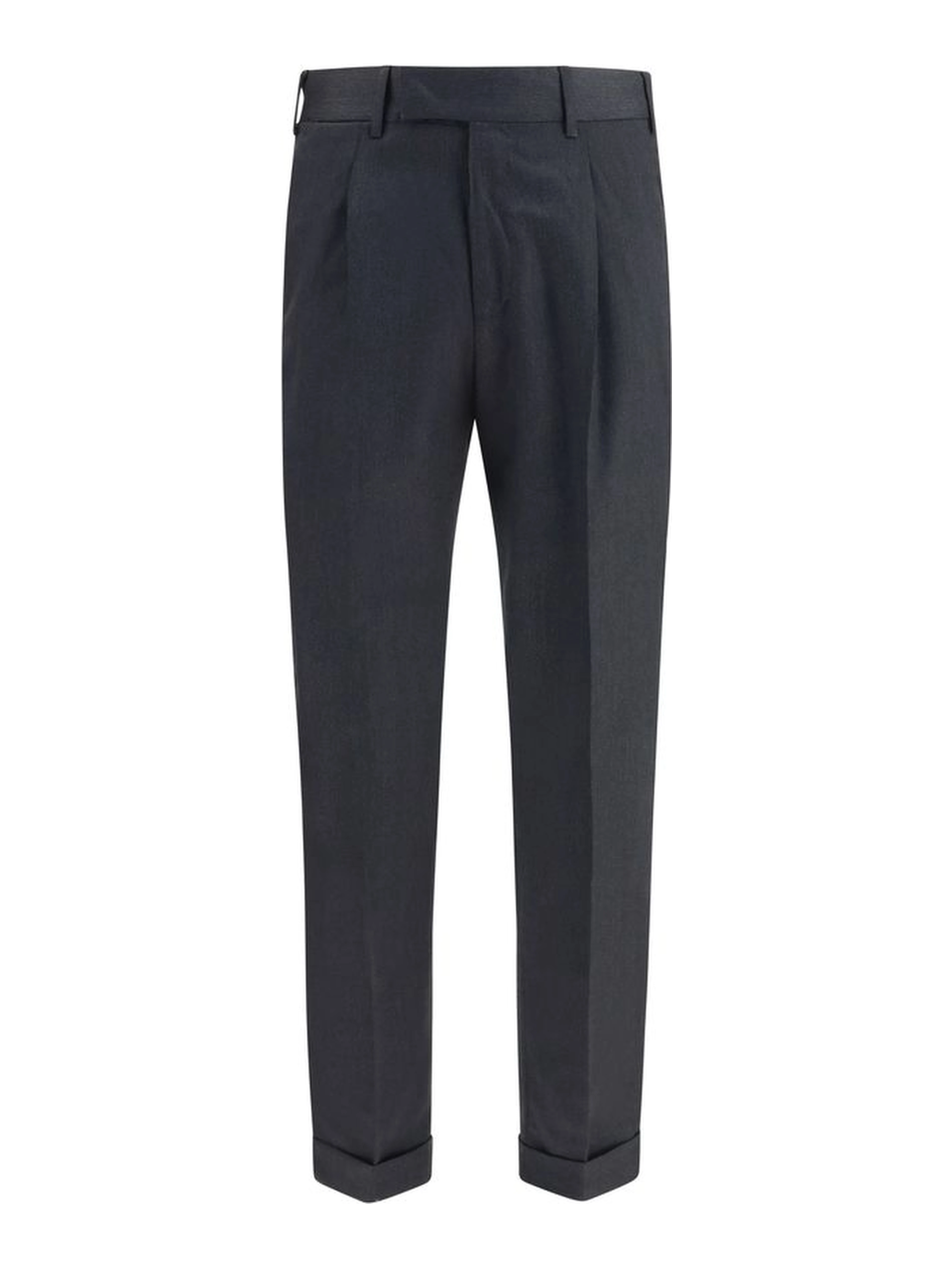 Gray Wool Oves Aries Casual Pants