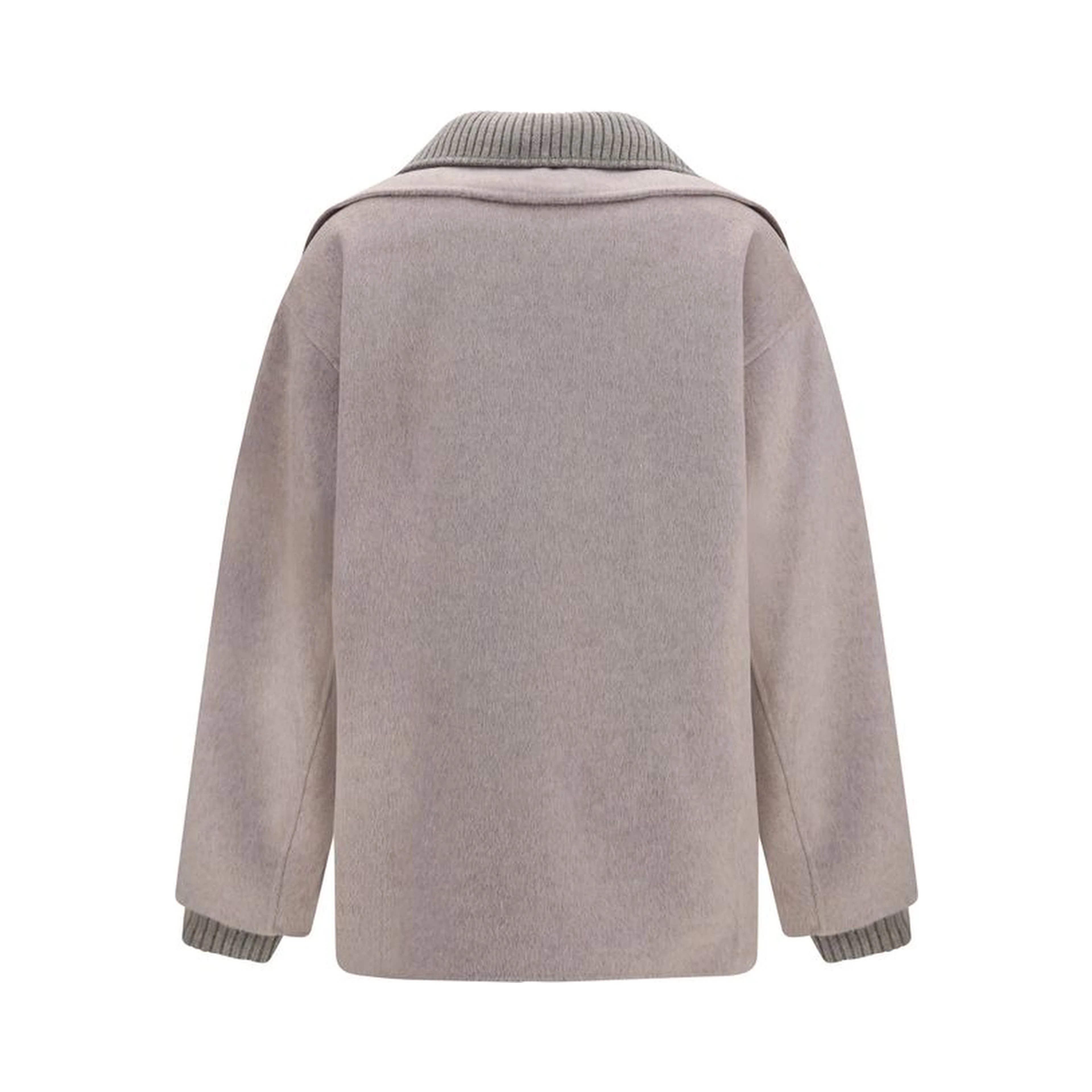Beige Wool Oves Aries Full-Length Jacket