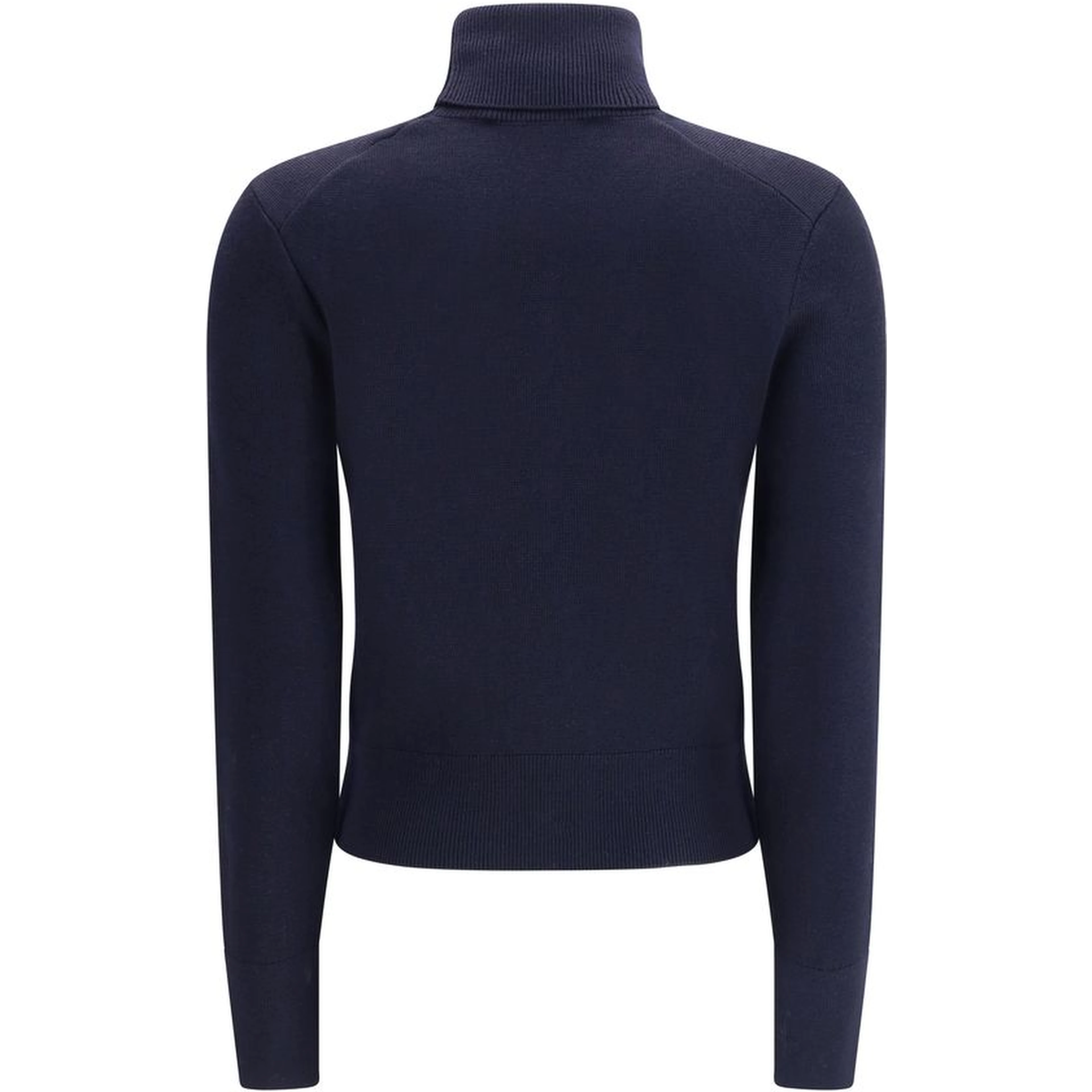 Blue Merino Wool Turtleneck