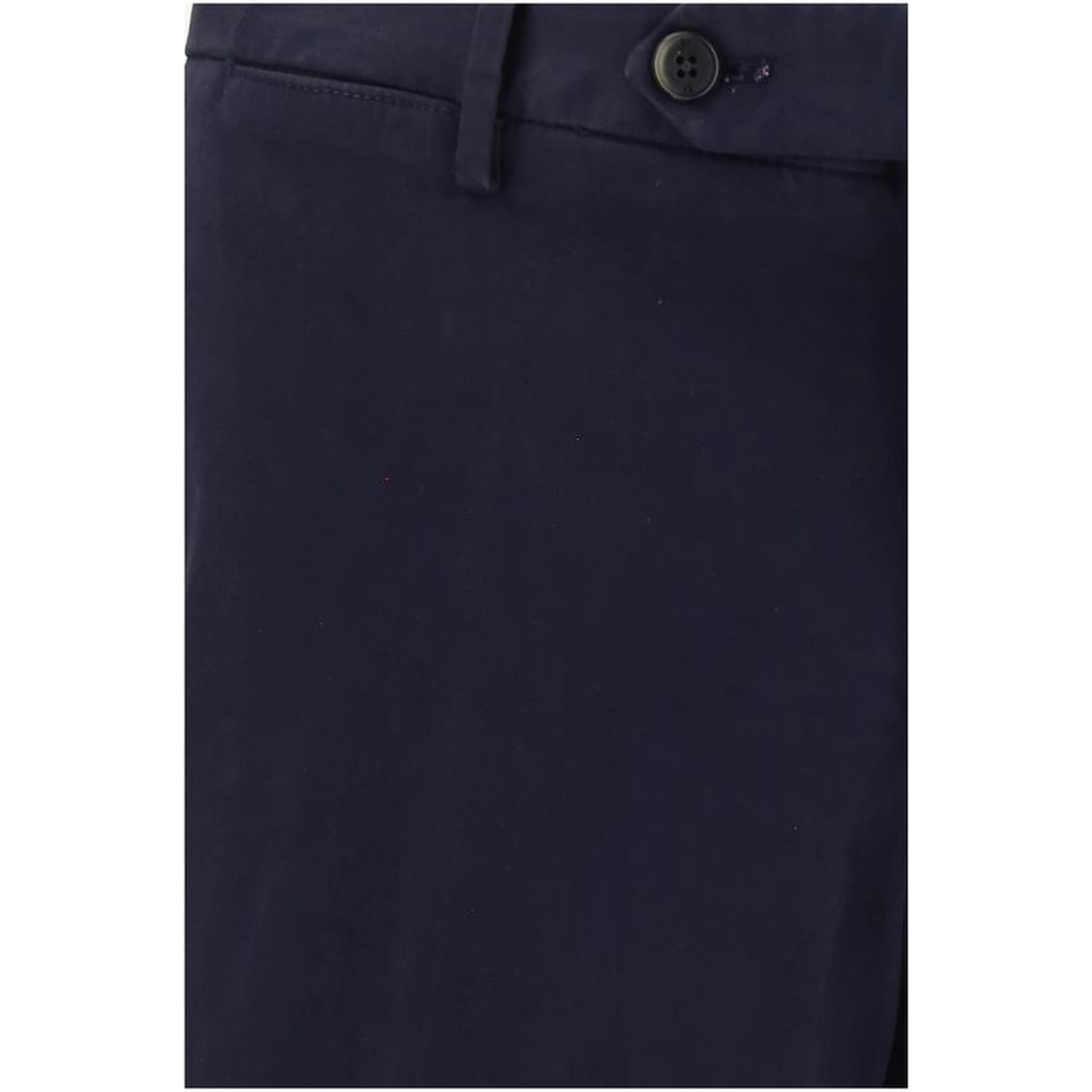 Blue Elastane Casual Pants