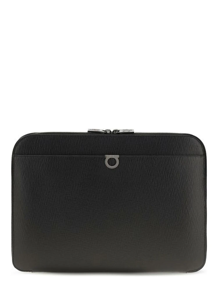 Black Calf Leather Bos Taurus Shoulder Bag