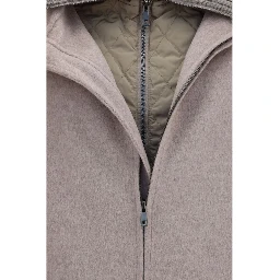 Beige Wool Oves Aries Full-Length Jacket