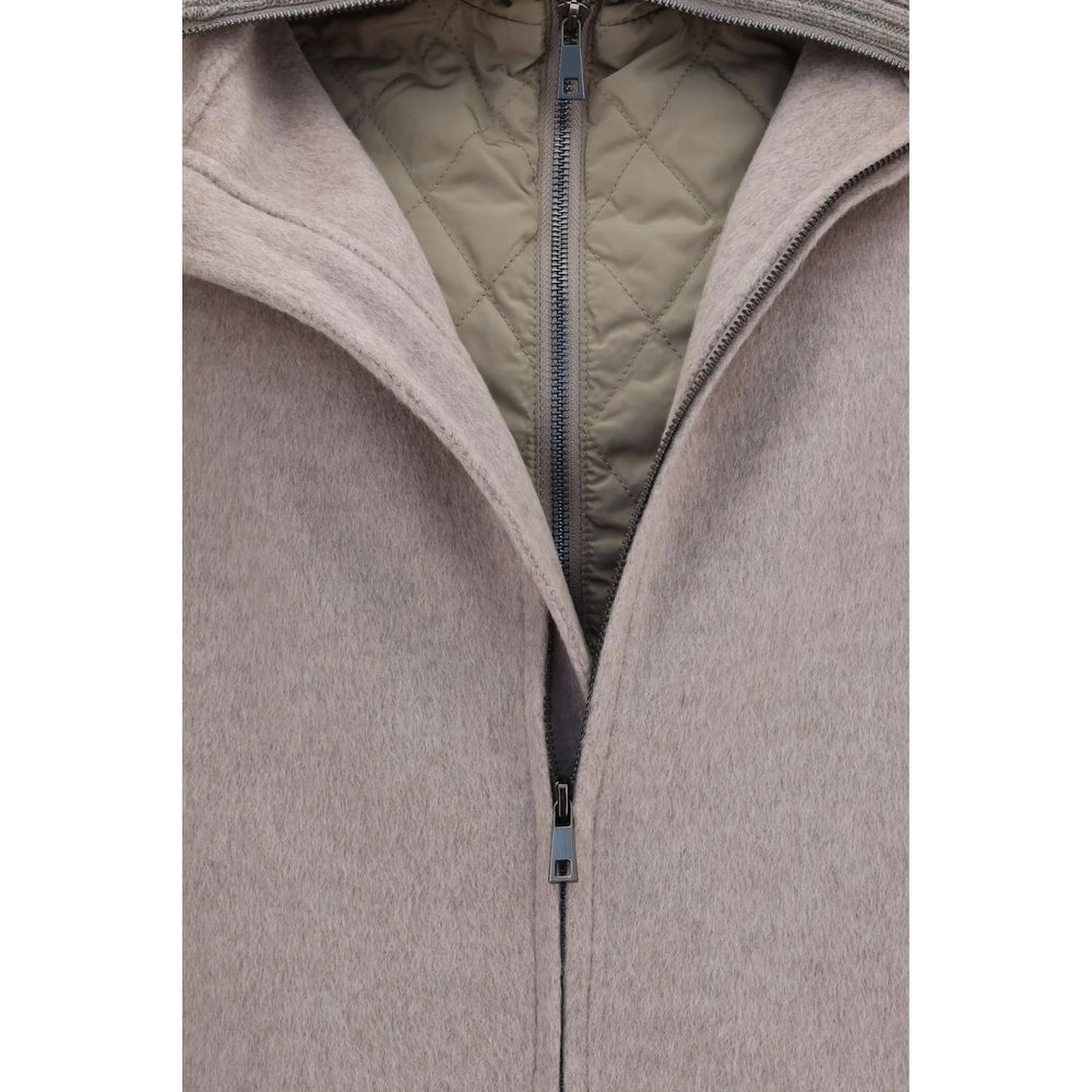 Beige Wool Oves Aries Full-Length Jacket