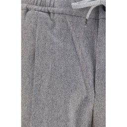 Gray Wool Oves Aries Casual Pants