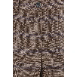 Brown Wool Oves Aries Casual Pants