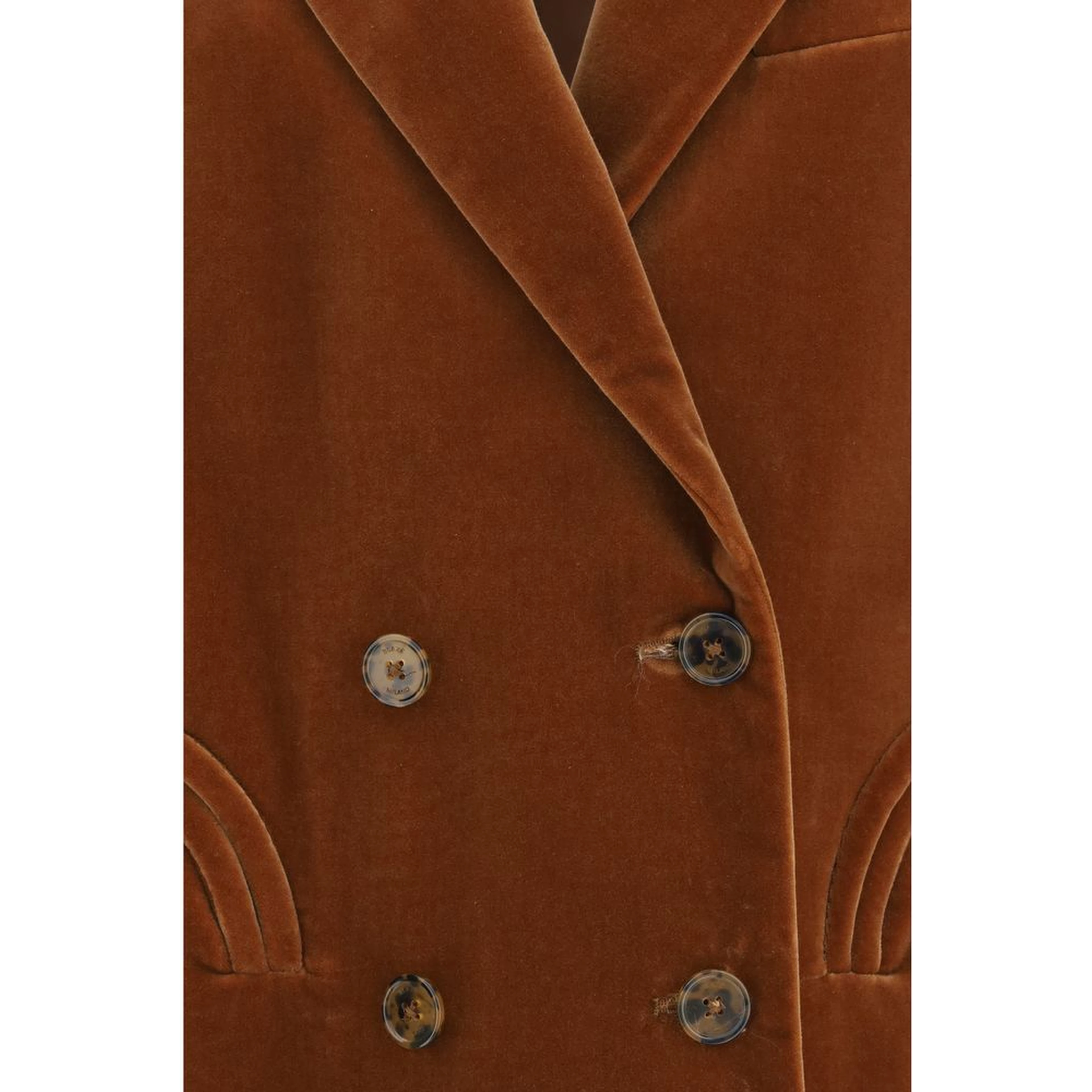 Brown Cotton Blazer