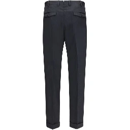 Gray Wool Oves Aries Casual Pants