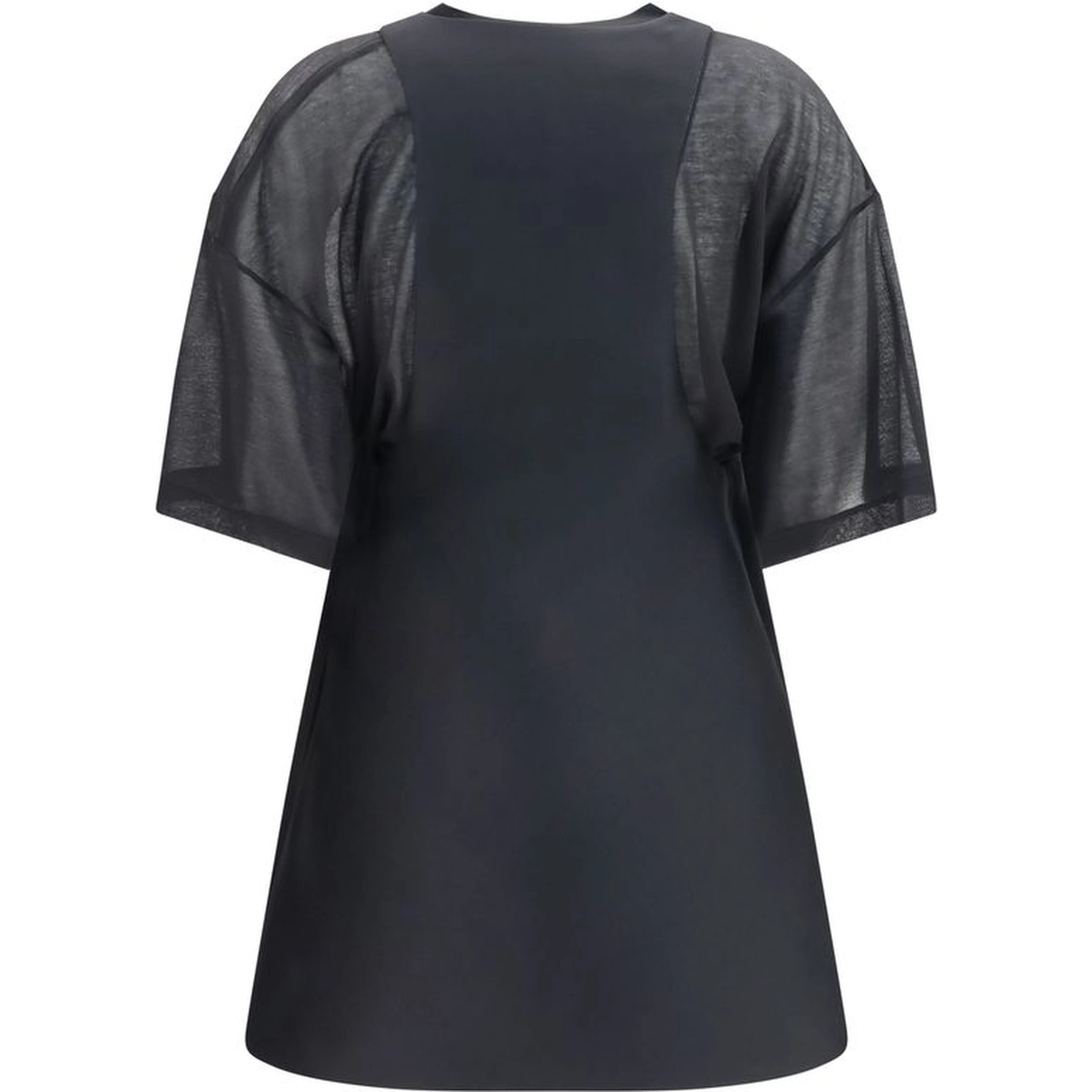 Black Wool Oves Aries Casual Dress