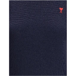 Blue Merino Wool Turtleneck