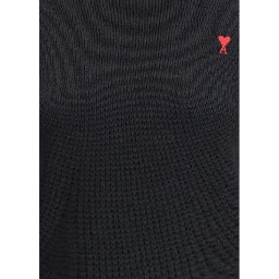 Black Merino Wool Turtleneck