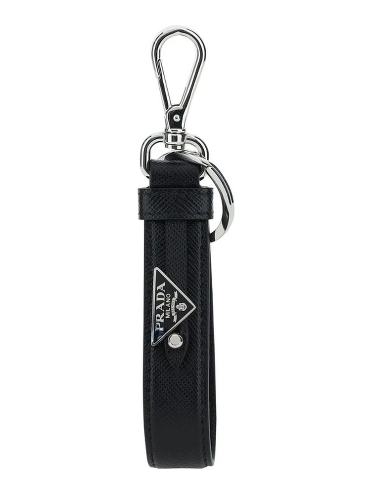 Black Stainless Steel Keychain