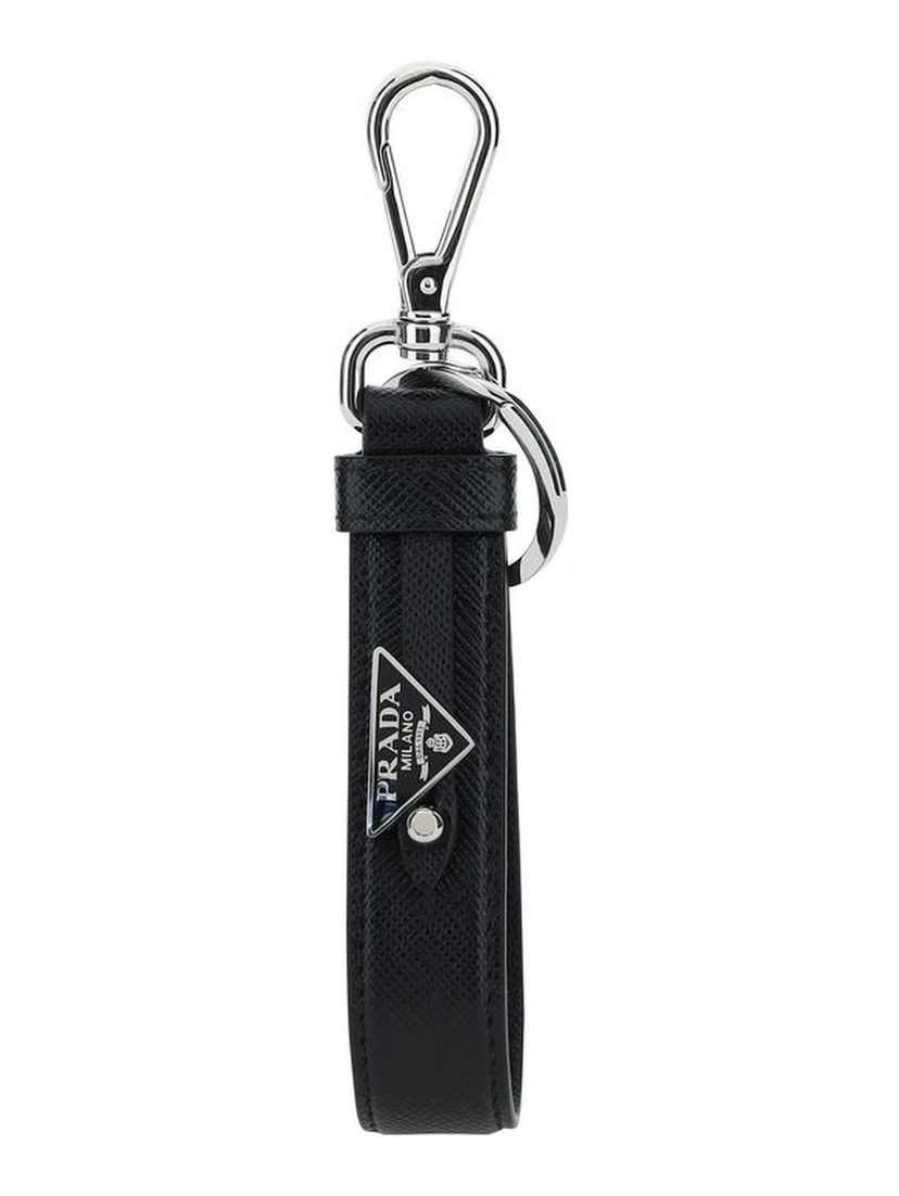 Black Stainless Steel Keychain