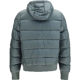 Bicolor Goose Down Full-Length Jacket