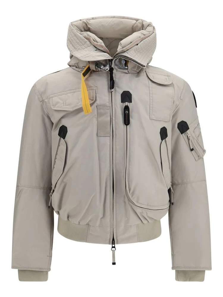 Gray Polyamide Bomber