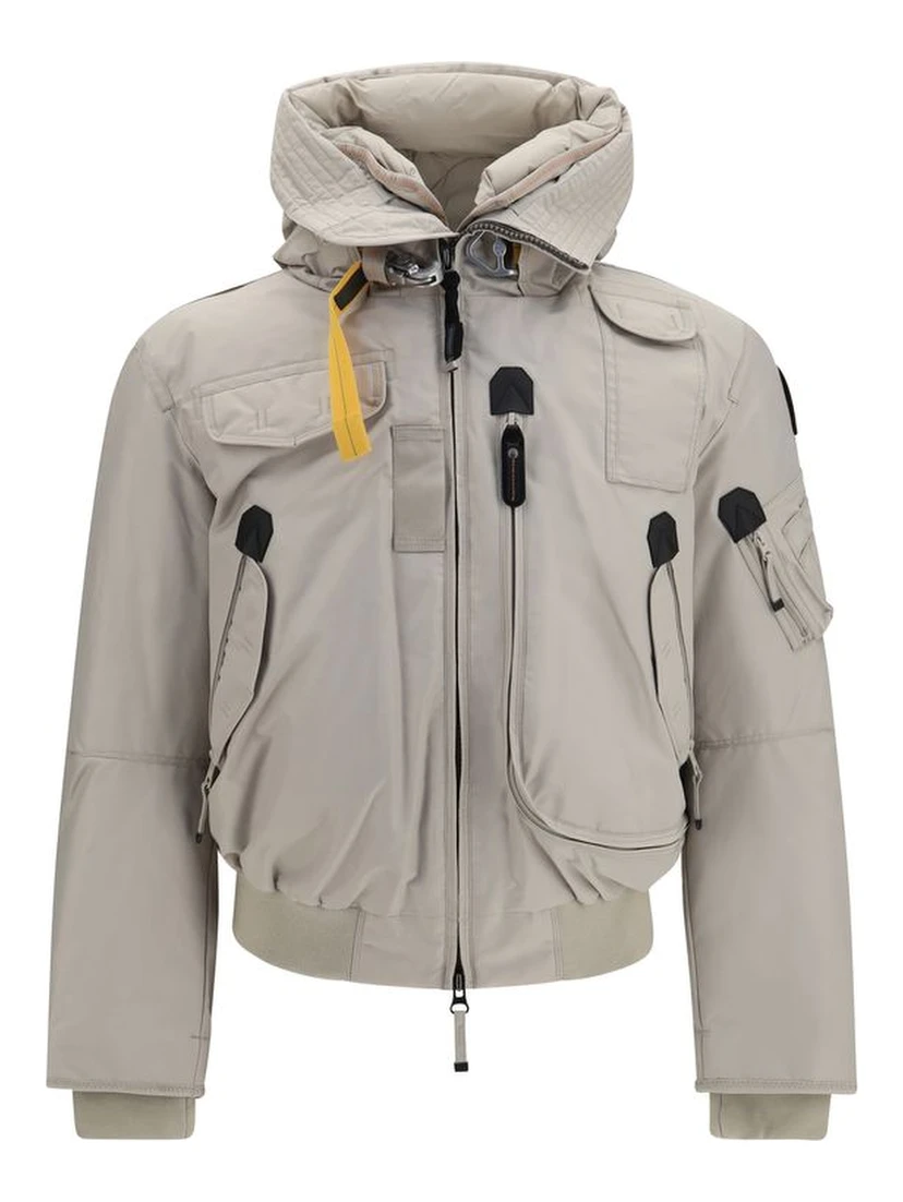 Gray Polyamide Bomber