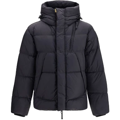 Black Goose Down Full-Length Jacket